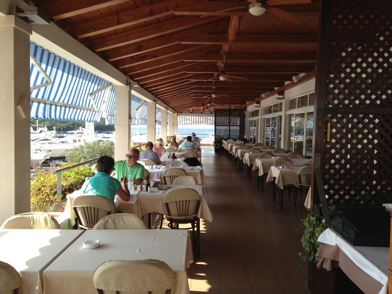 Dining area with panoramic views of Vrsar