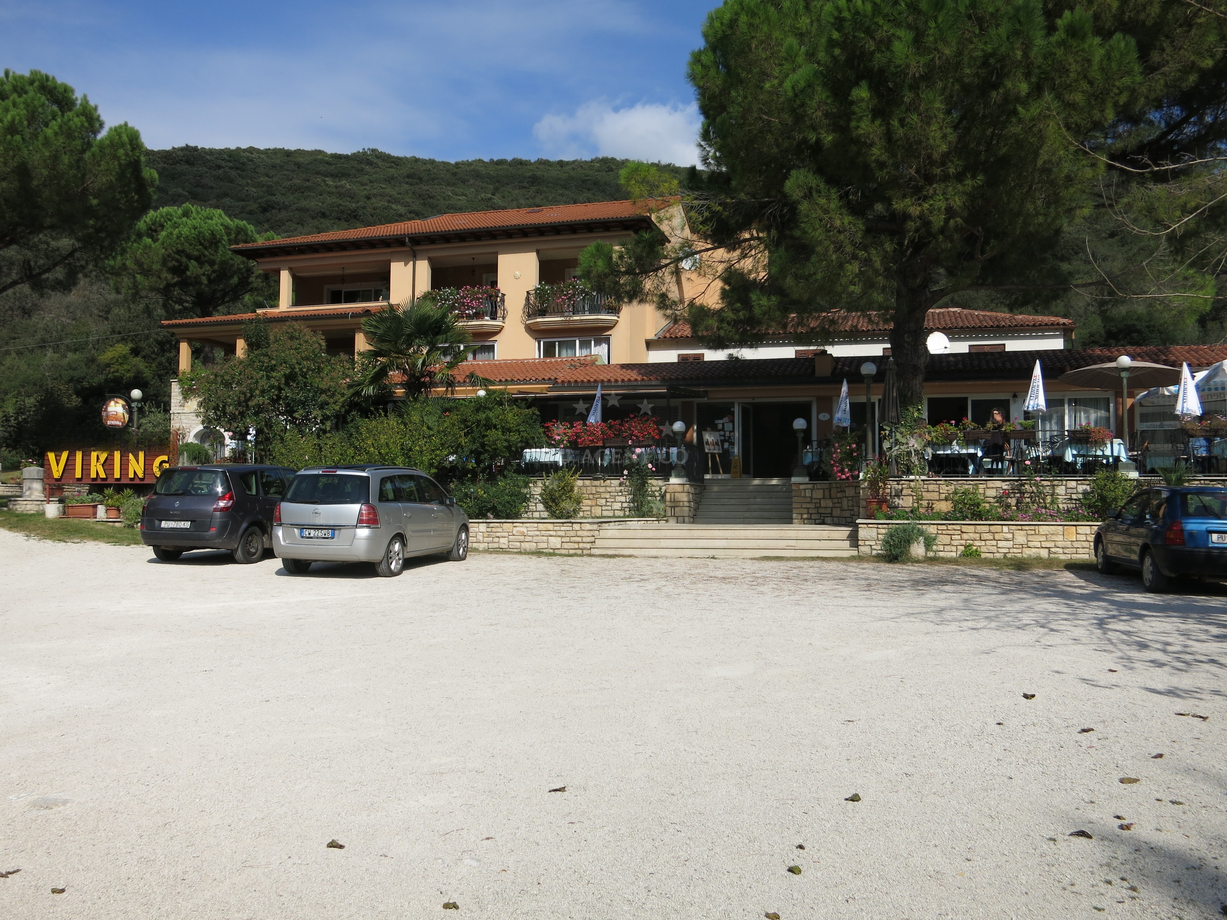 Restaurant Viking in Vrsar, Croatia, overlooking the Adriatic Sea