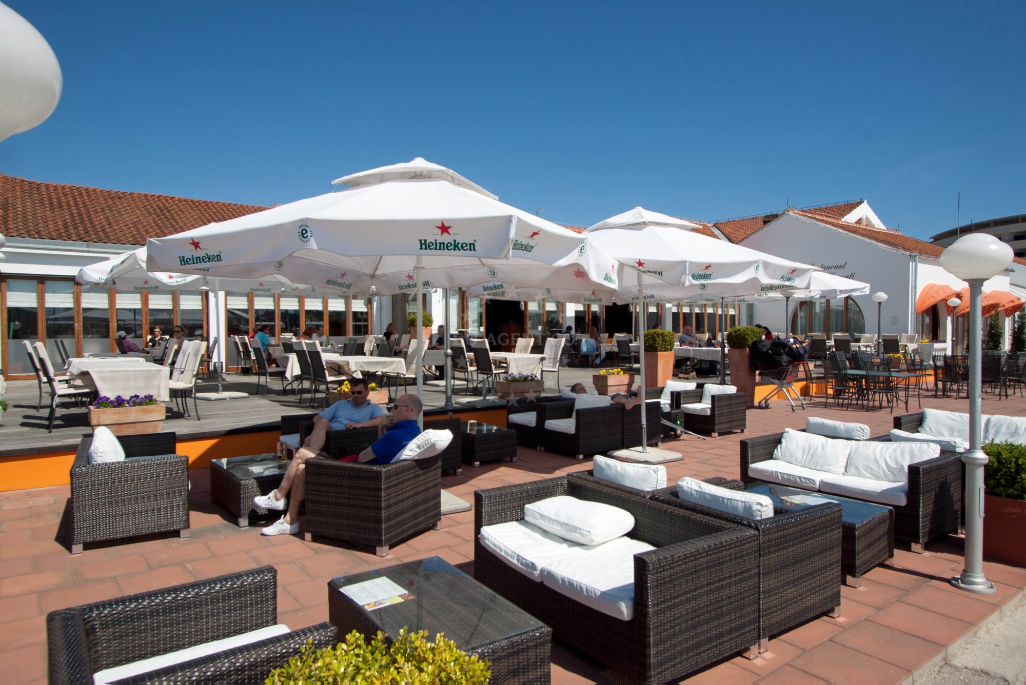 Ilirija Restaurant overlooking the marina in Biograd na Moru, Croatia