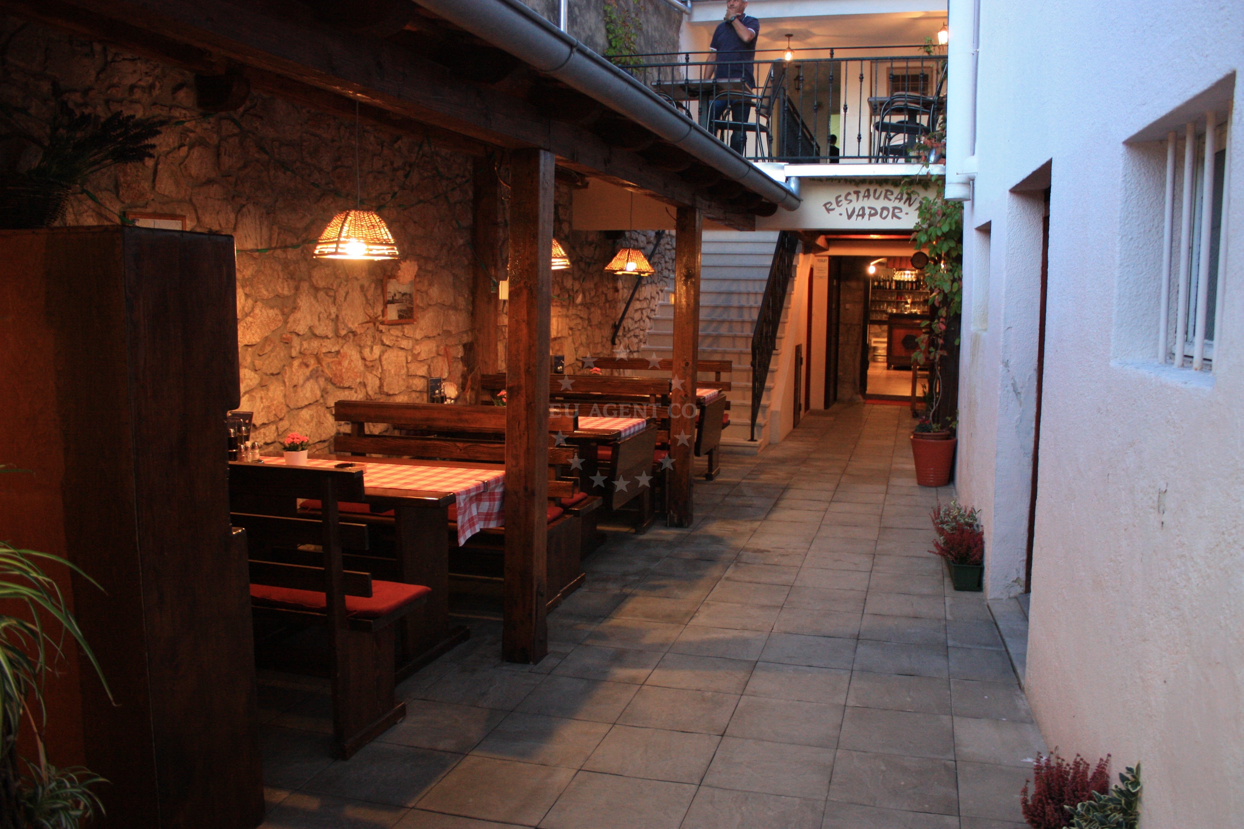 Konoba Vapor restaurant interior with traditional Dalmatian decor