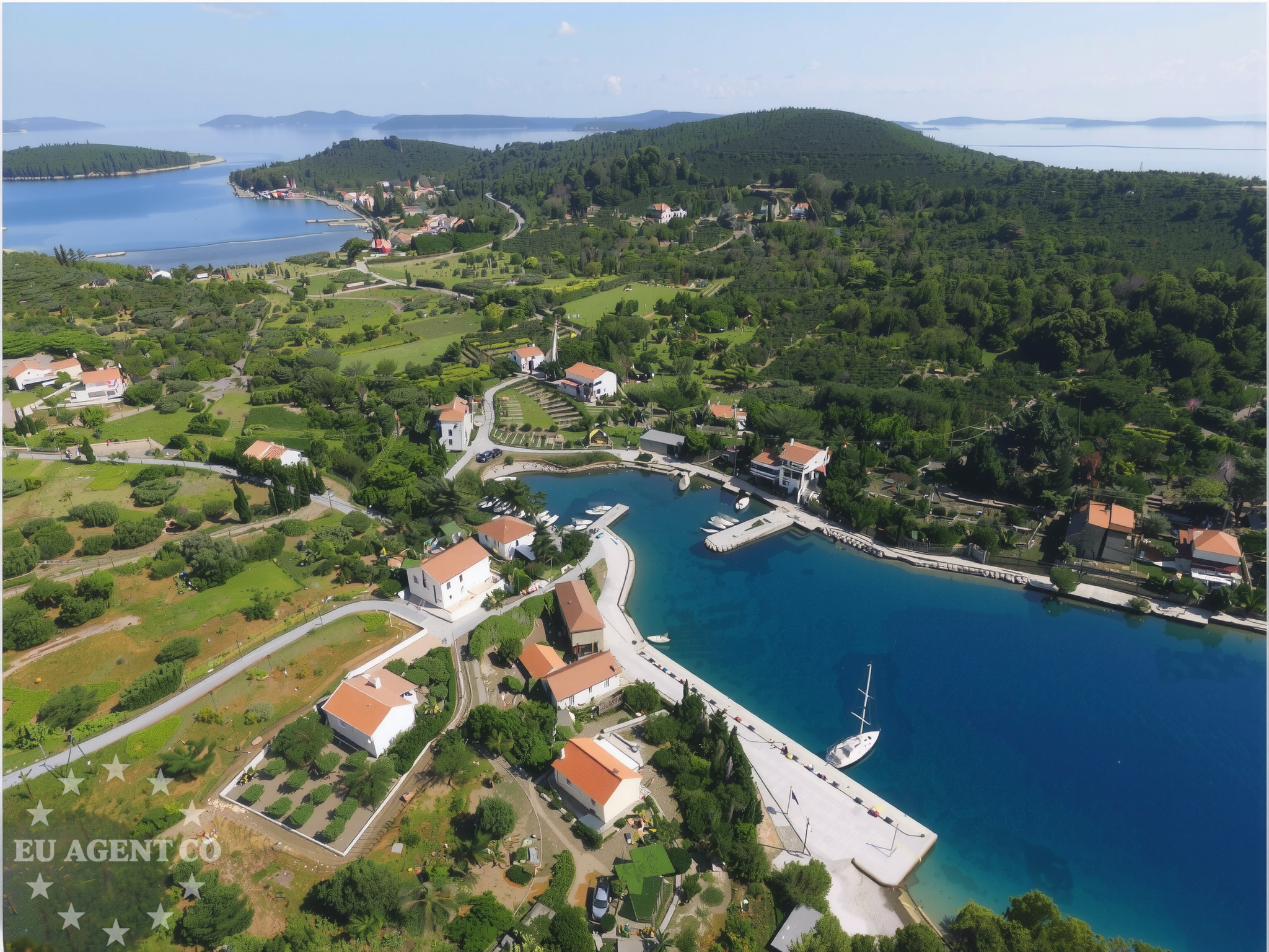 View of the Adriatic Sea from Brbinj, Dugi Otok