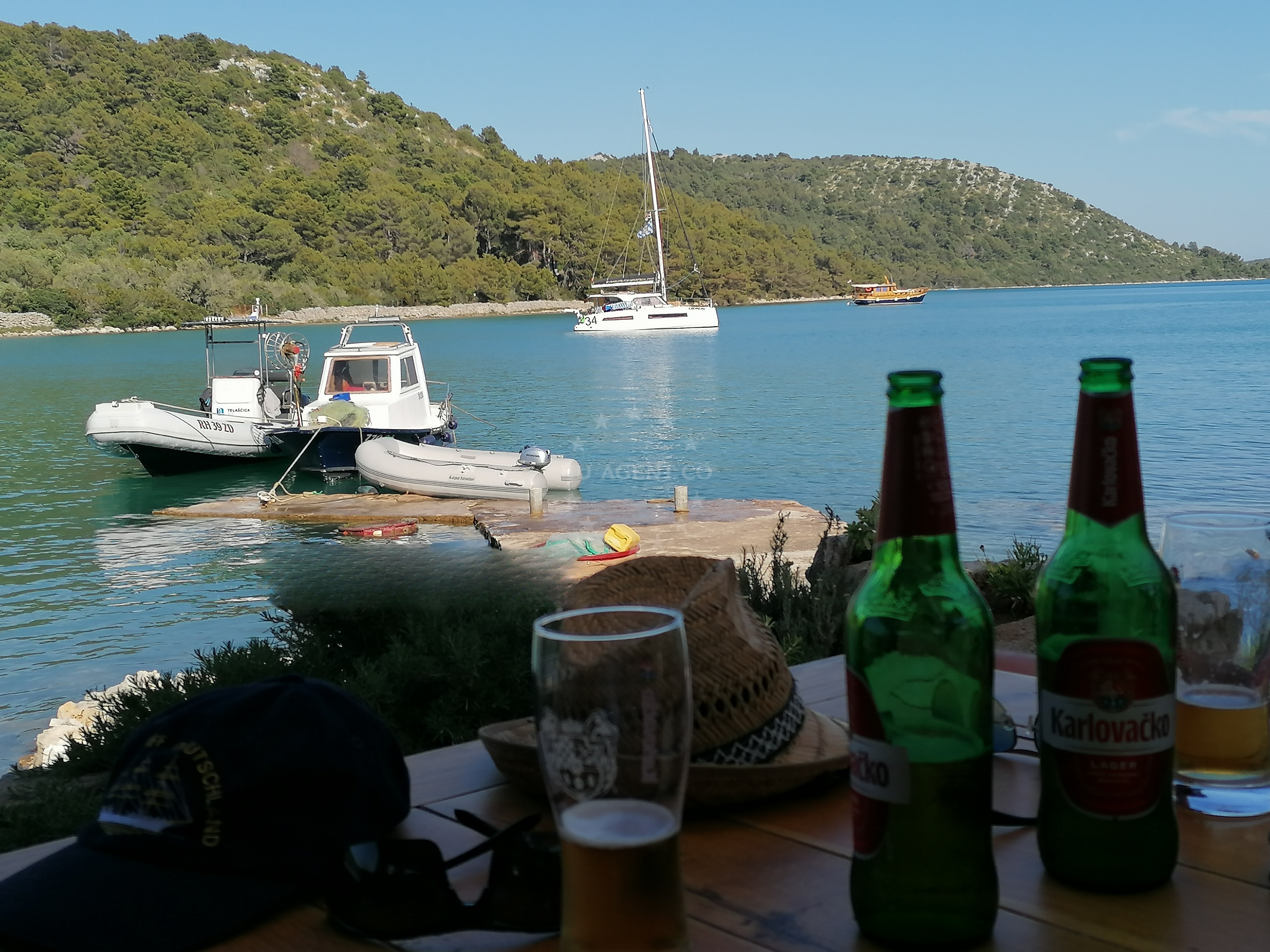 Konoba Skeba restaurant in Magrovica Bay, Telascica Nature Park, Dugi Otok, Croatia