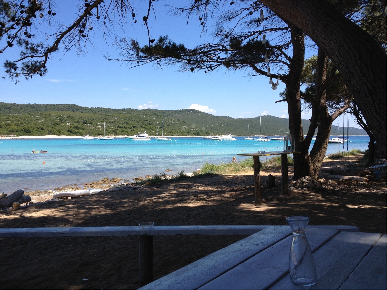 Amarcord Restaurant in Soline, Dugi Otok, North Dalmatia, Croatia with beach views