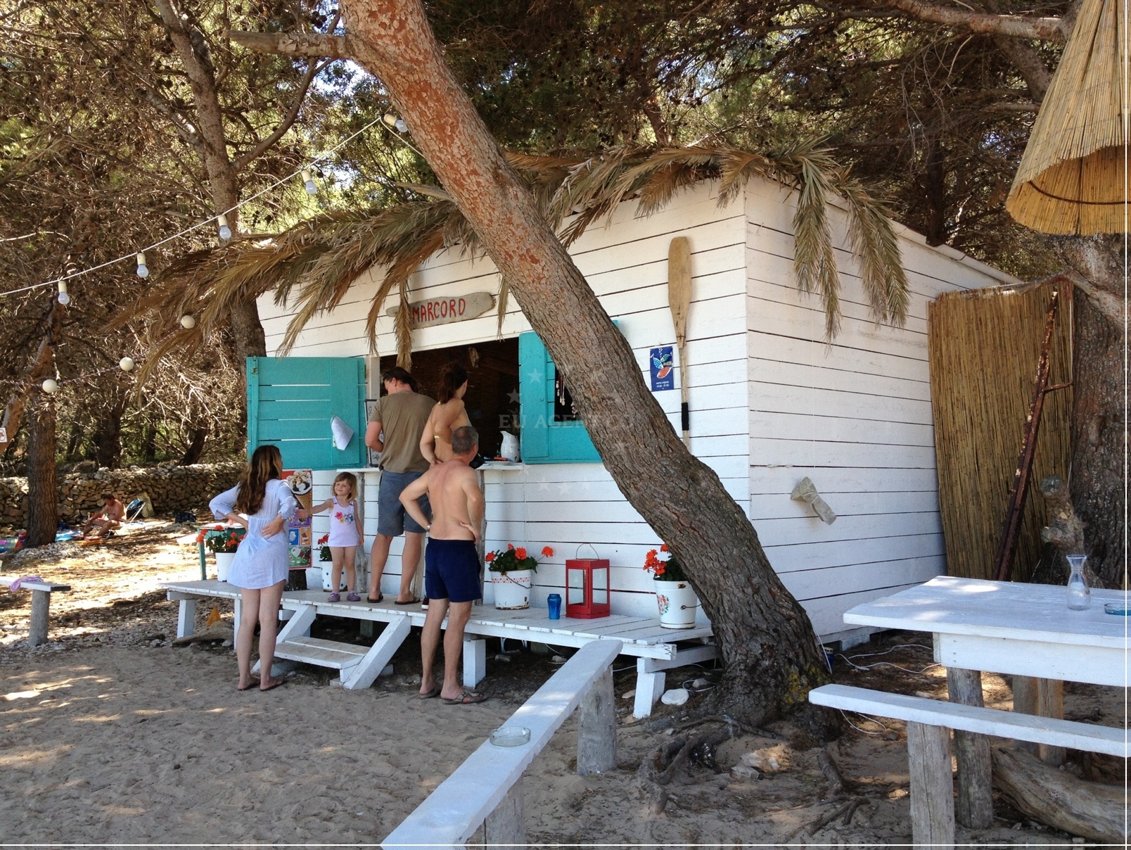 Beach bar at Amarcord Restaurant, Soline, Dugi Otok, Croatia