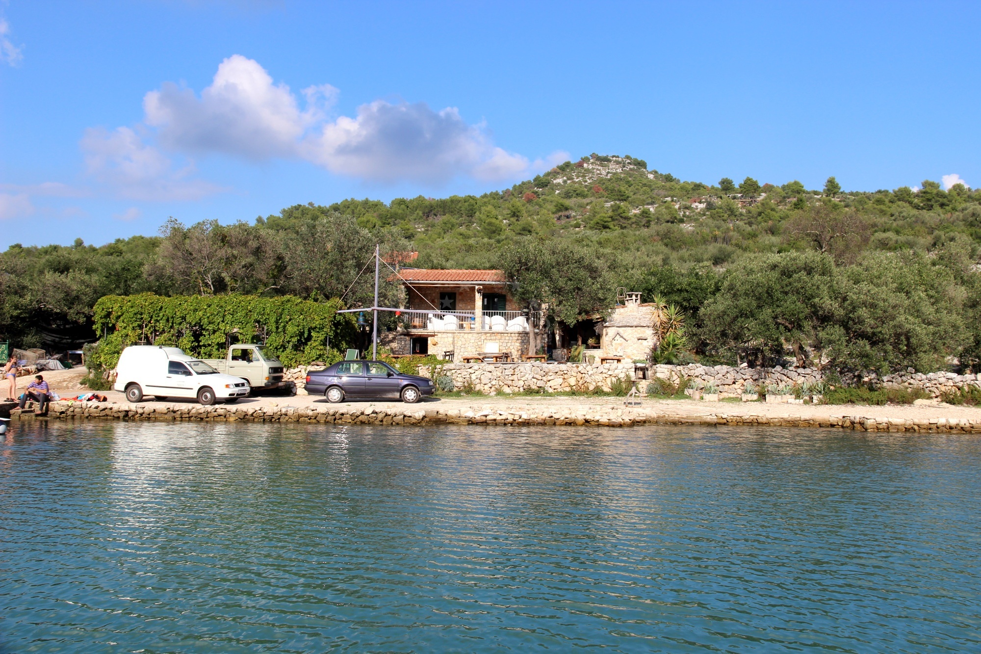 Fresh seafood and homemade wine at Taverna Go-Ro