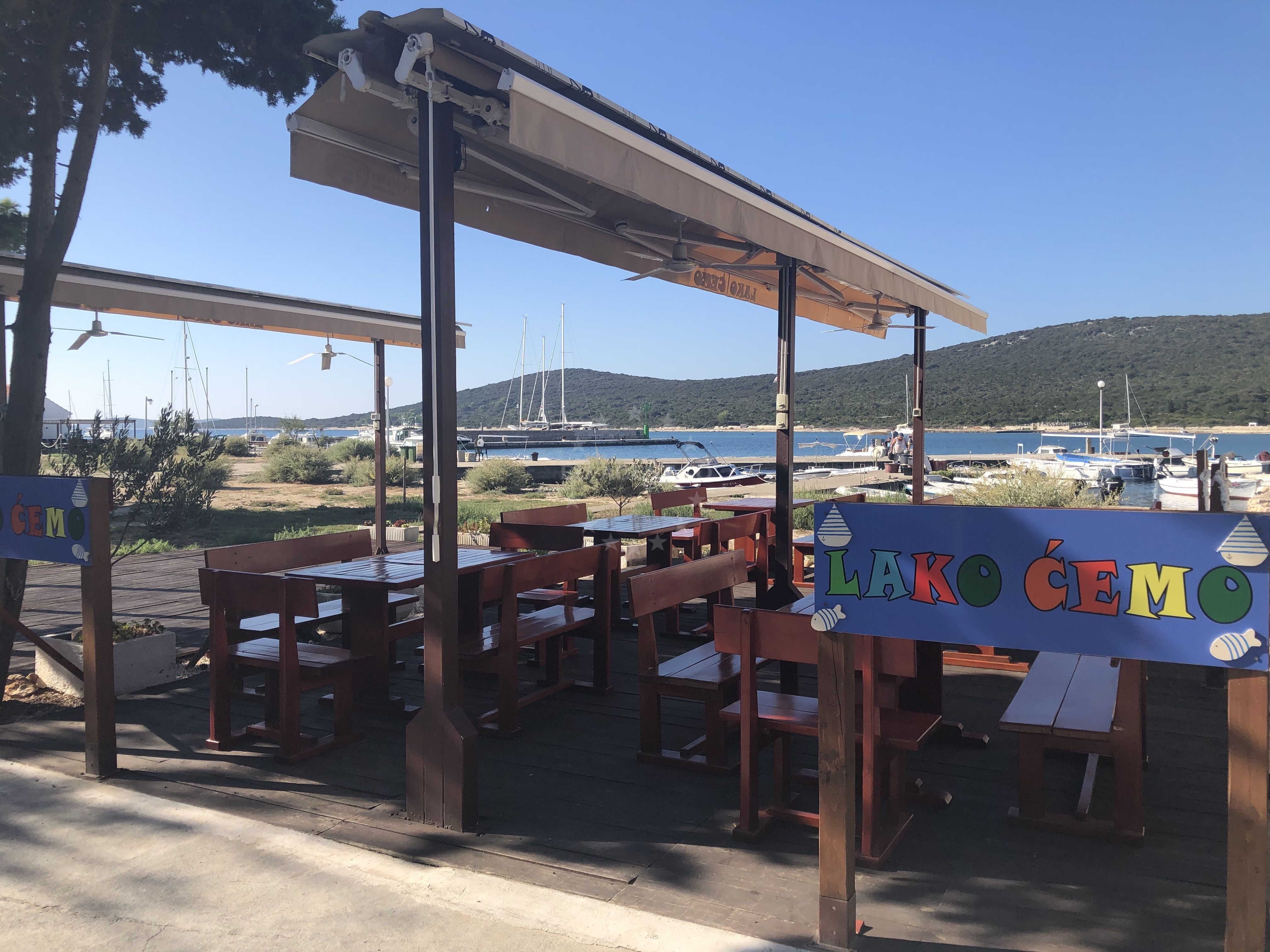 View of Ist Harbour from Lako Cemo Restaurant