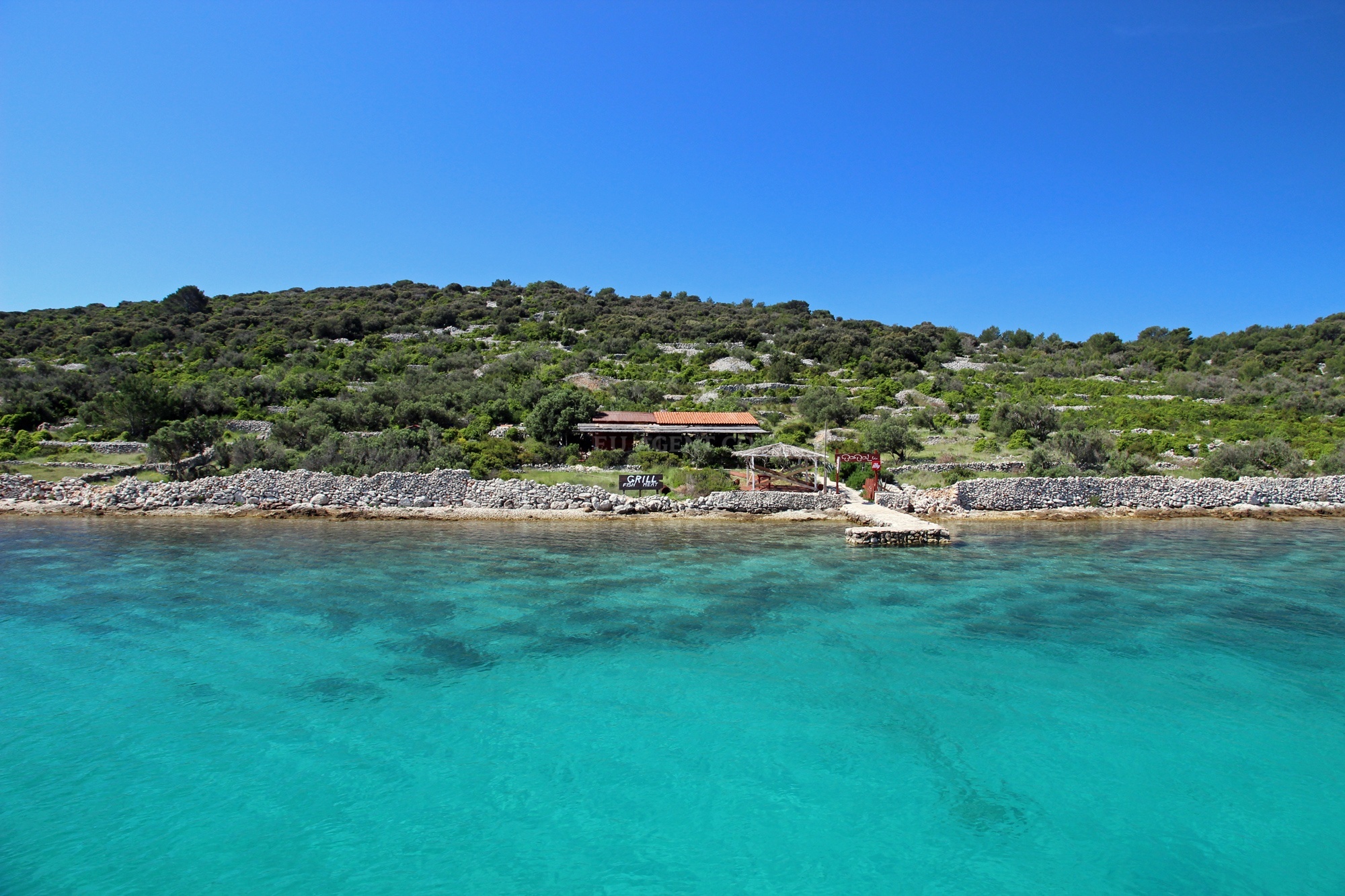 Additional view of Babalu restaurant in Restaurant on the island Kakan, North Dalmatia, Croatia photo 6