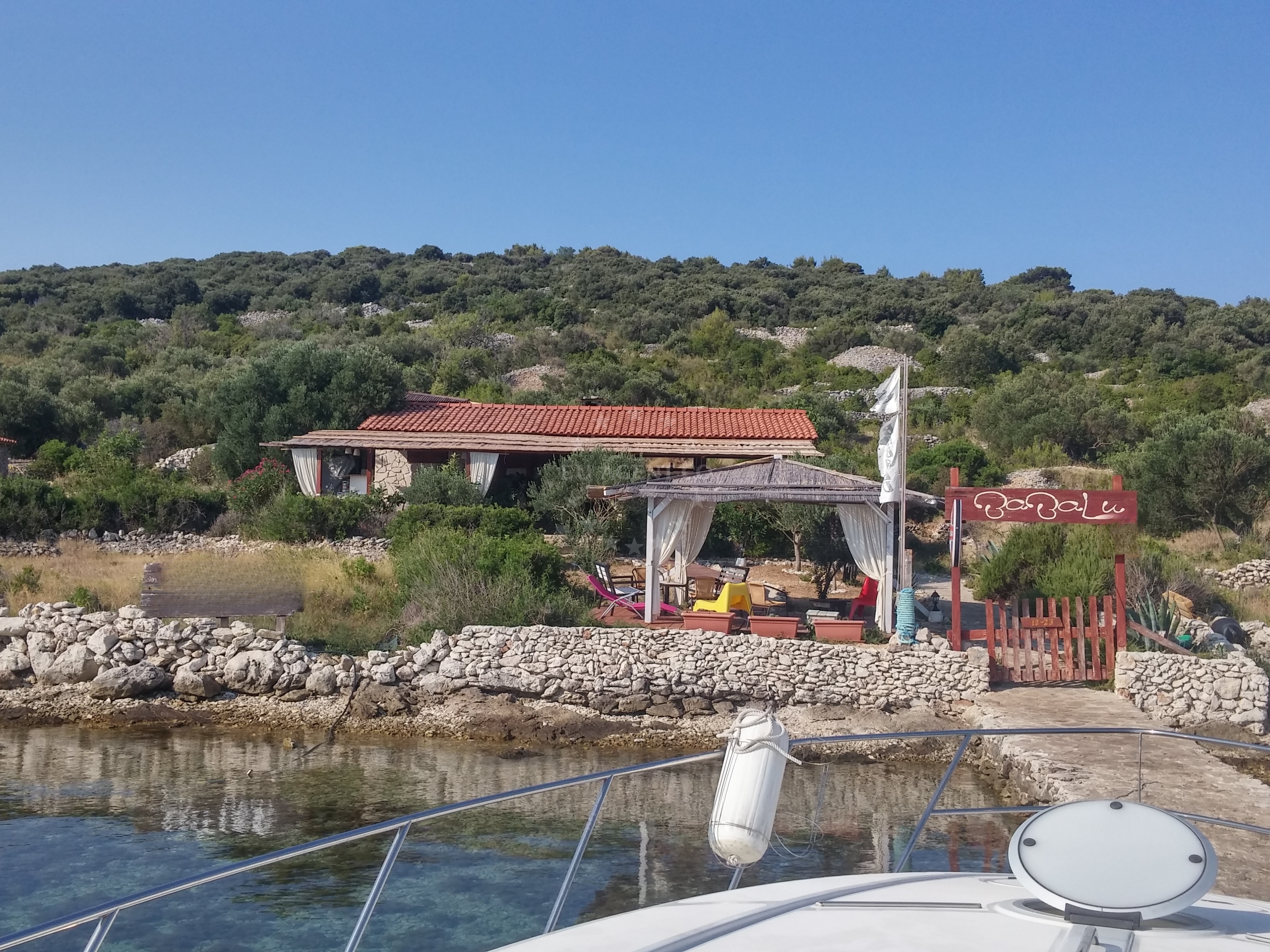 Additional view of Babalu restaurant in Restaurant on the island Kakan, North Dalmatia, Croatia photo 7