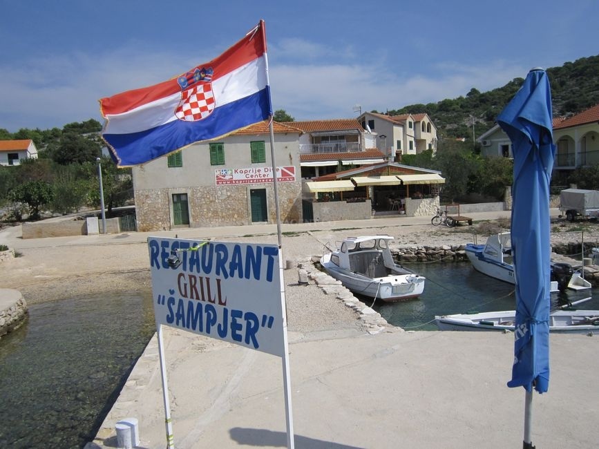 Traditional Croatian cuisine at Konoba Sampjer, Kaprije