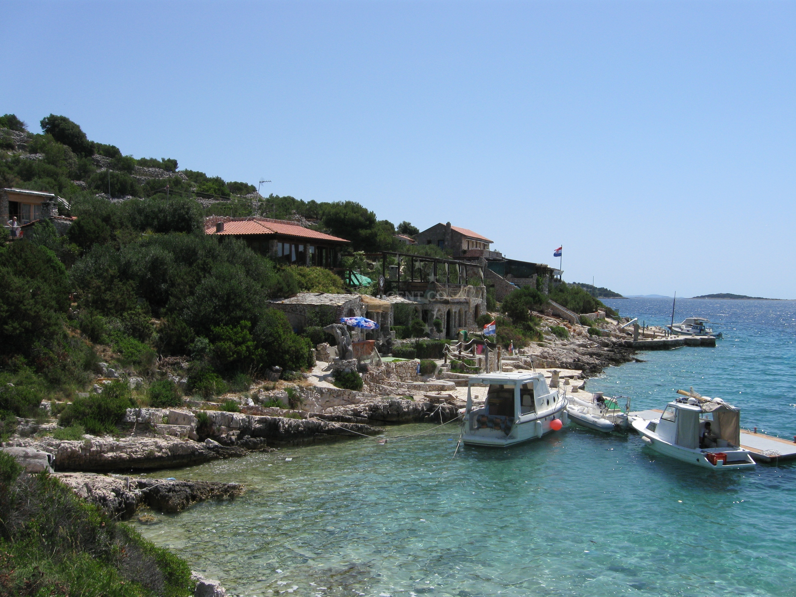 Konoba Nozdra G8 restaurant on Kaprije Island, North Dalmatia, Croatia