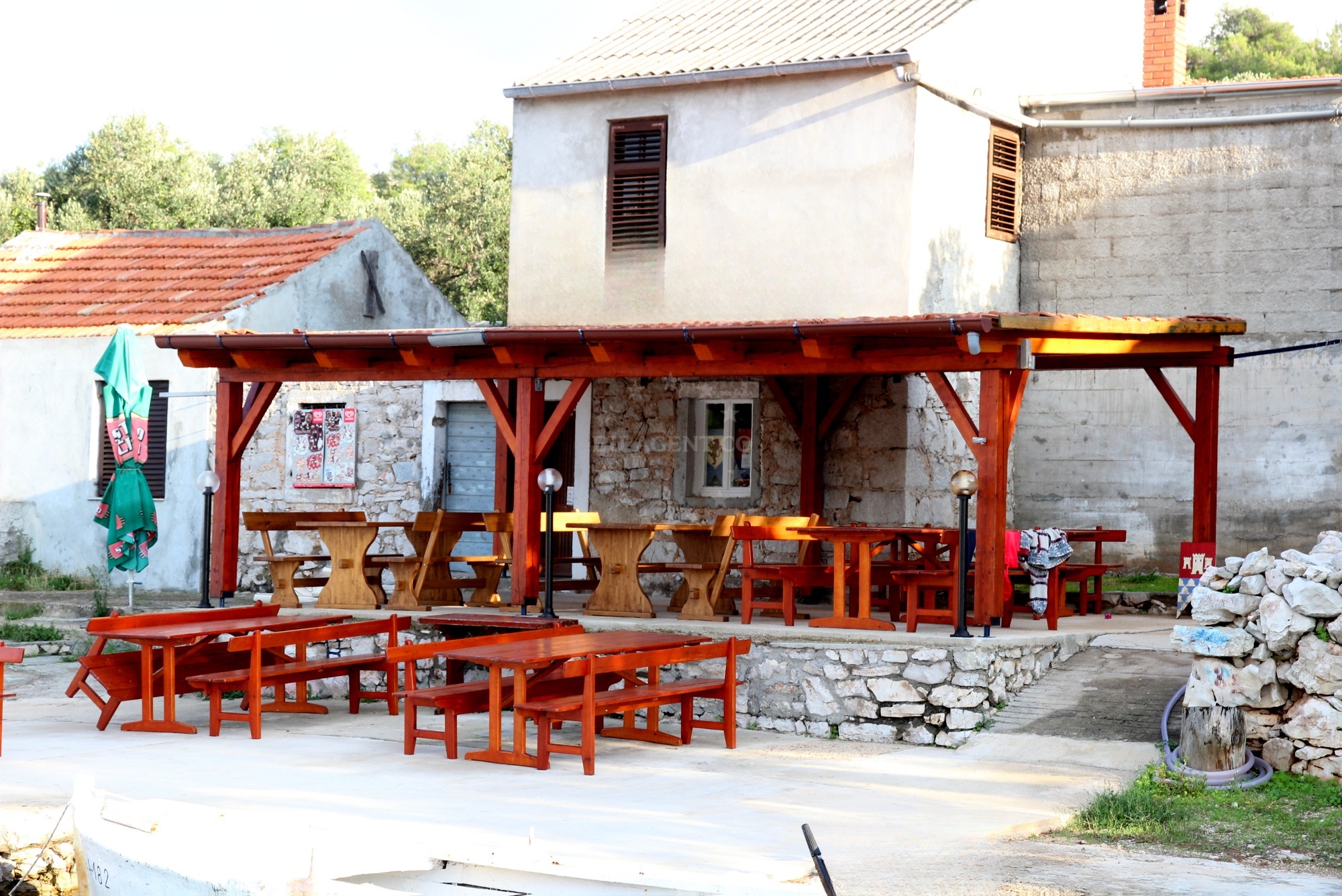Bagatela Restaurant on Katina Island, North Dalmatia, Croatia