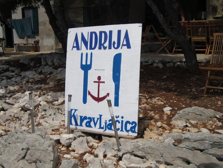 Fresh fish on the menu at Konoba Andrija