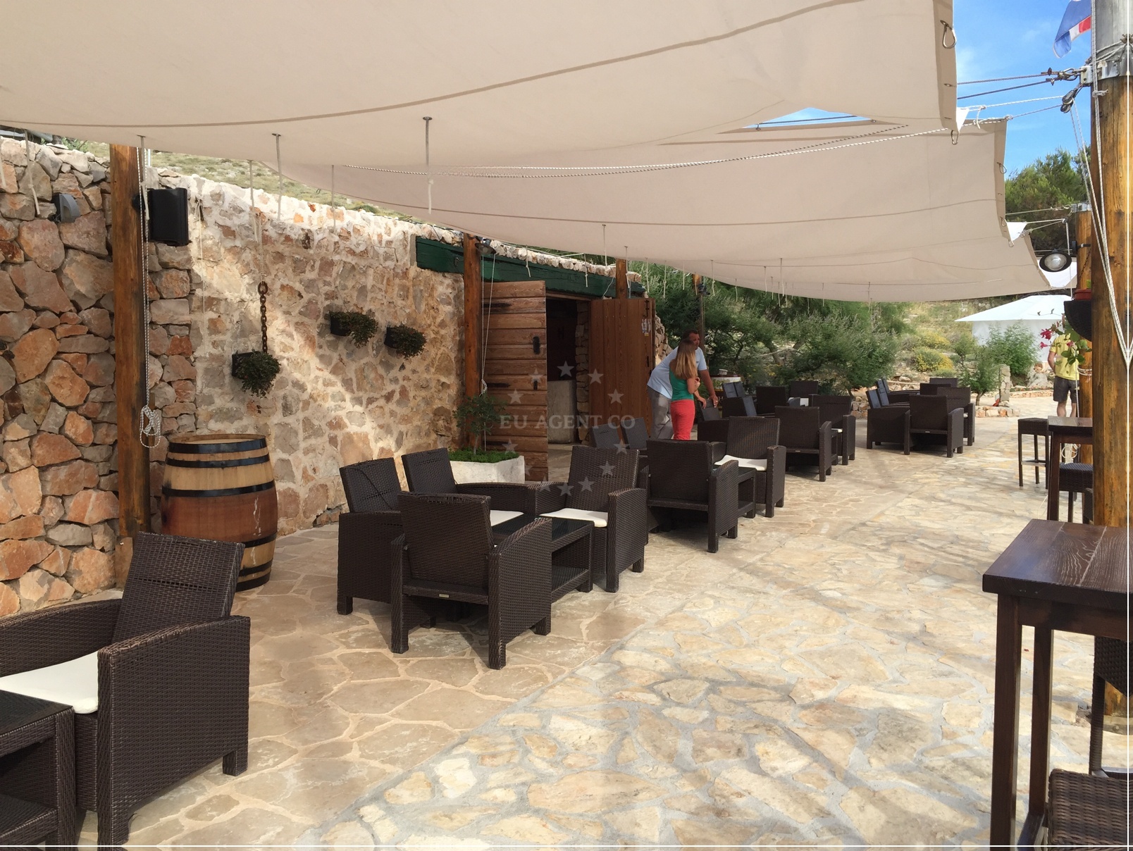 Sunset view from Restaurant Opat on Kornat Island, North Dalmatia