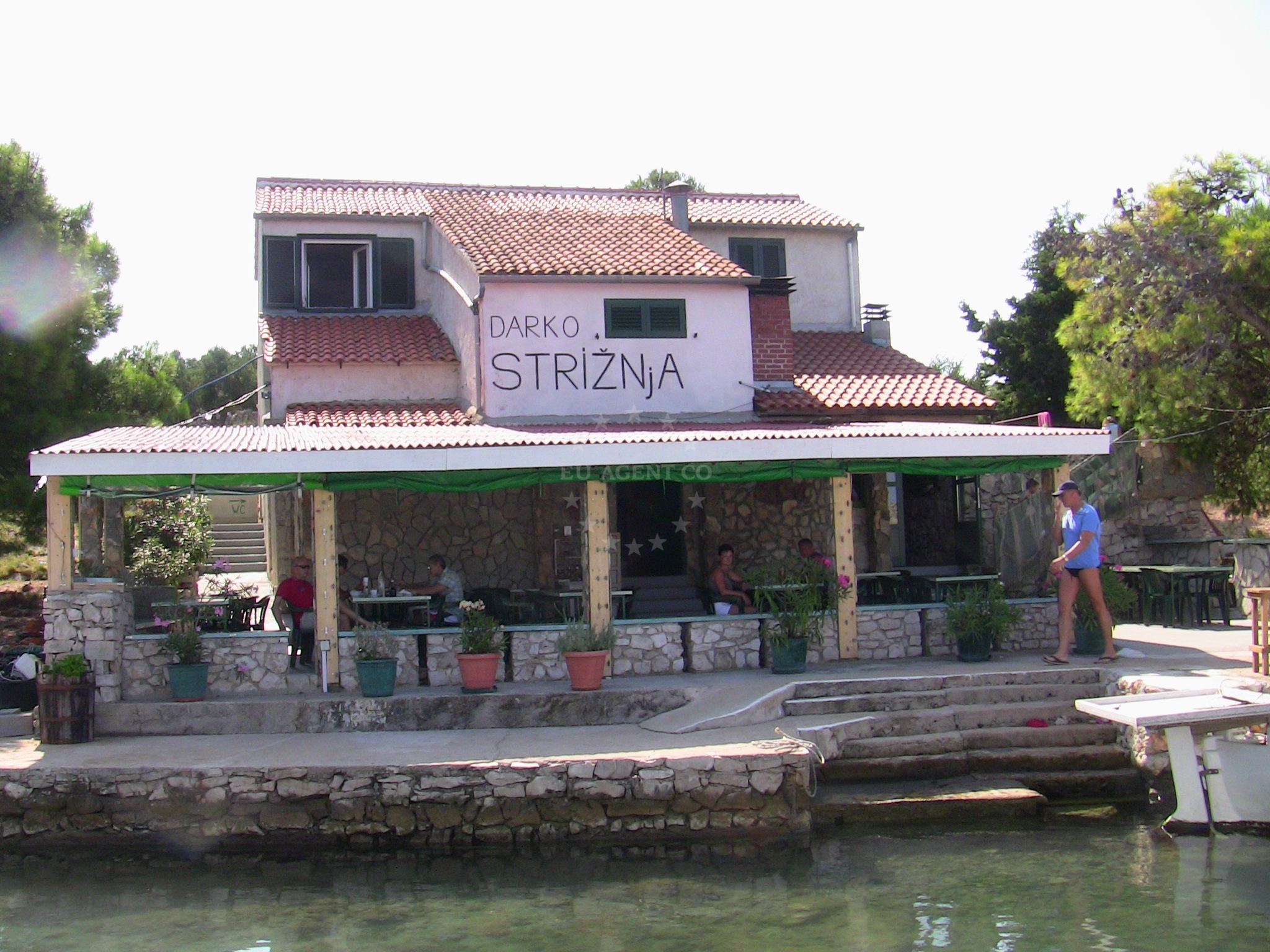 Striznja jetty and buoy field near Darko Restaurant