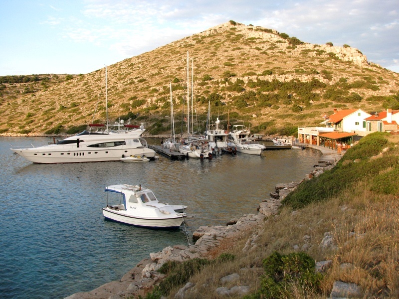 Konoba Levrnaka restaurant on Levrnaka Island, North Dalmatia, Croatia