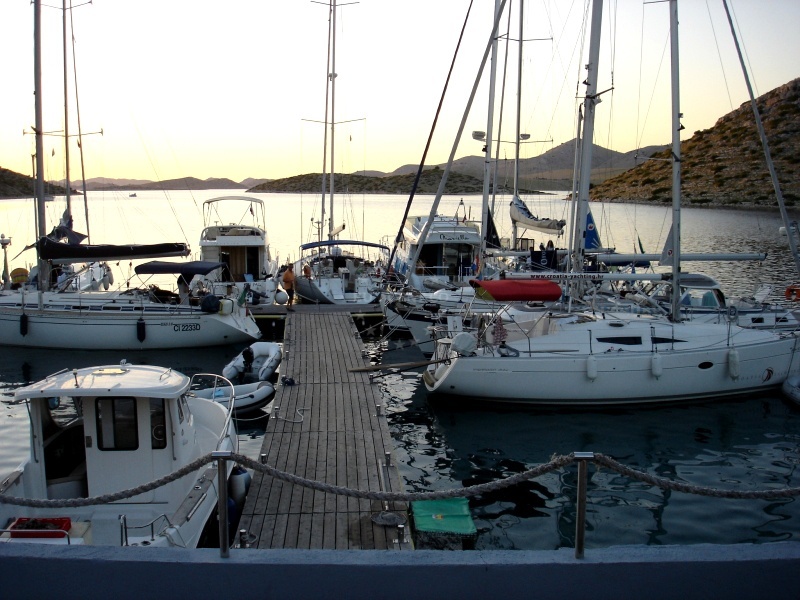 Sunset view from Konoba Levrnaka terrace, Levrnaka Island