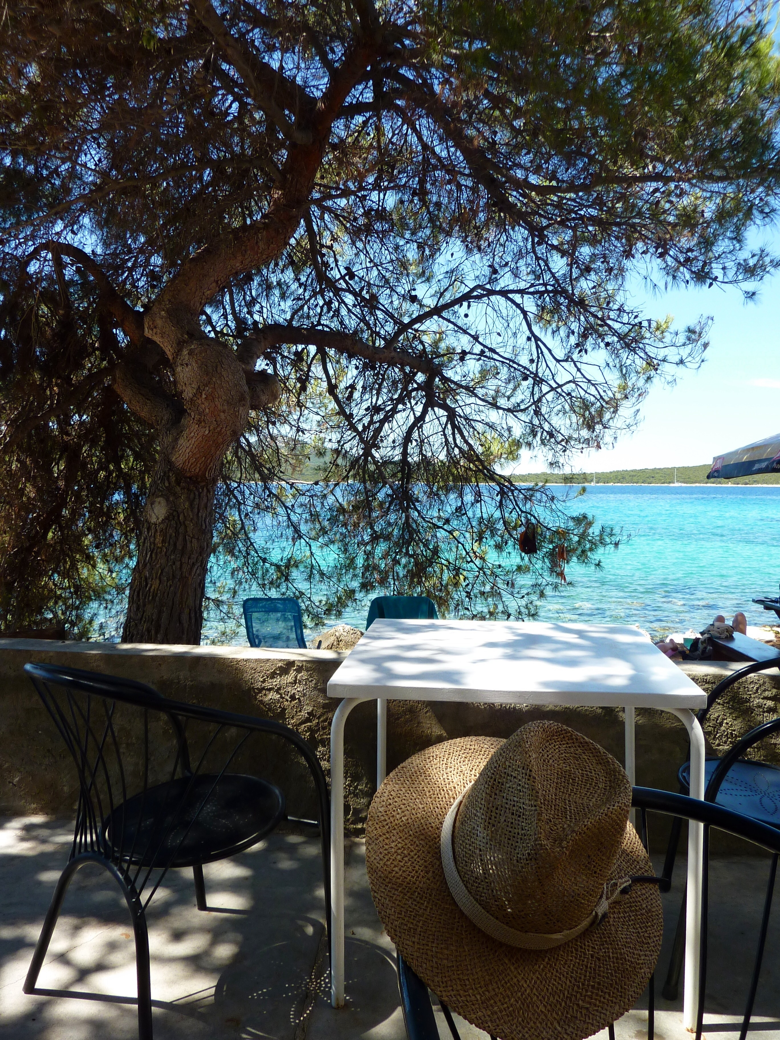 Restaurant Pero in Zapuntel, Molat Island, North Dalmatia, Croatia, overlooking the Adriatic Sea