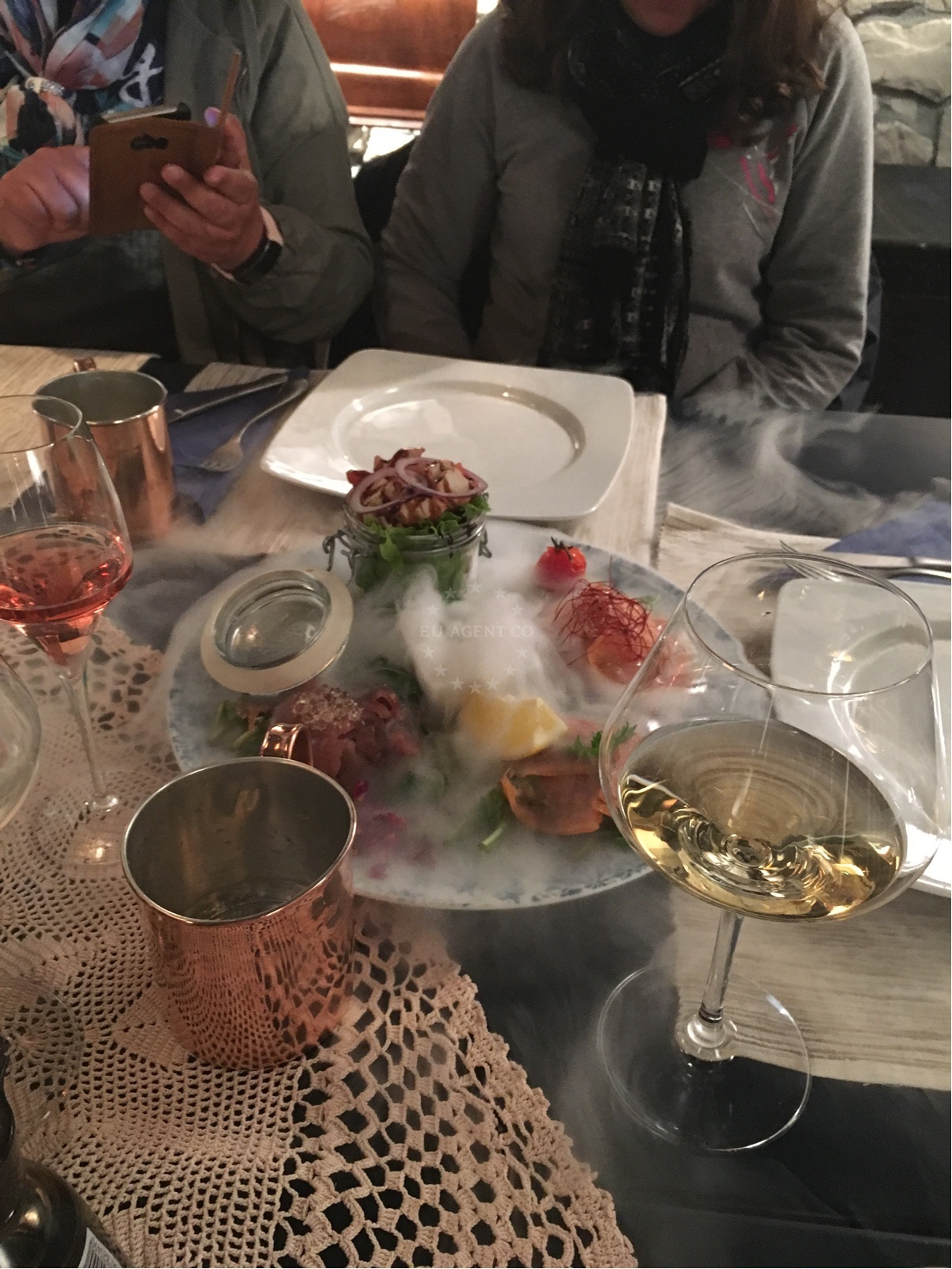 Culinary display of regional seafood at Fine Food Murter, Murter