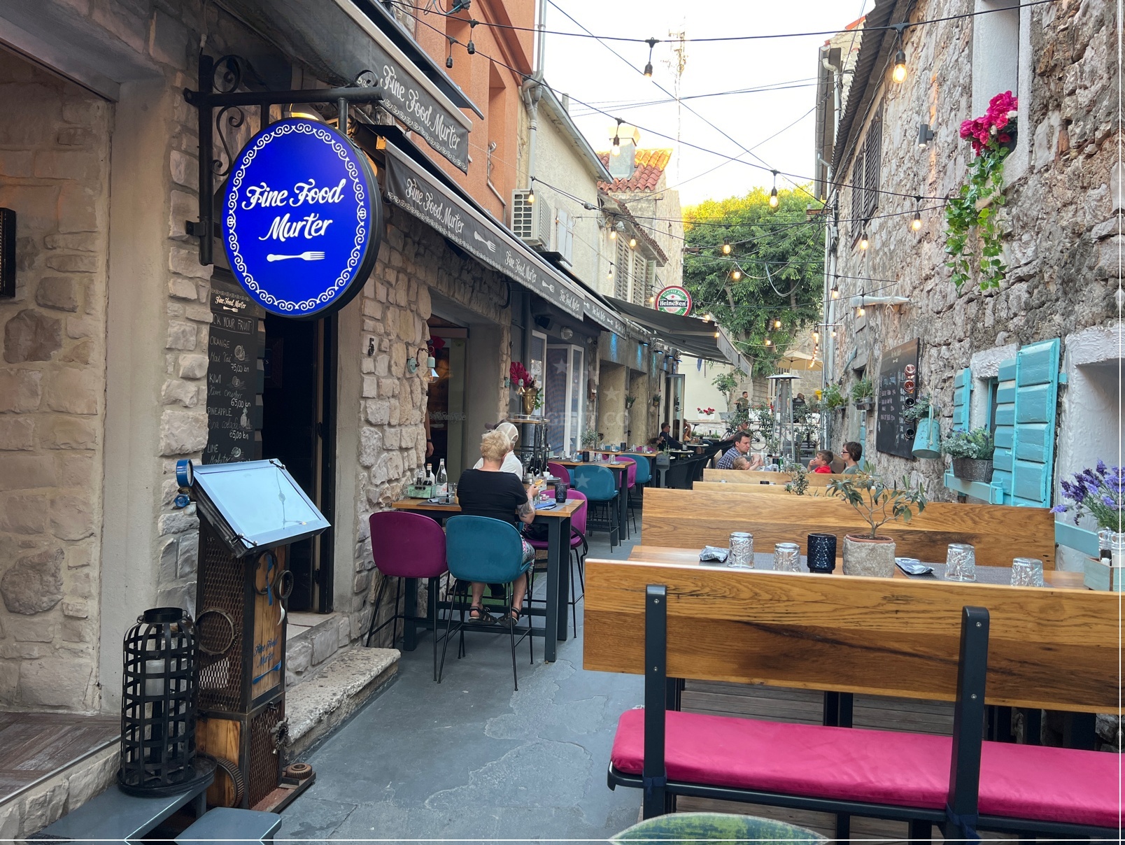 Fine Food Murter Restaurant exterior in Murter, North Dalmatia