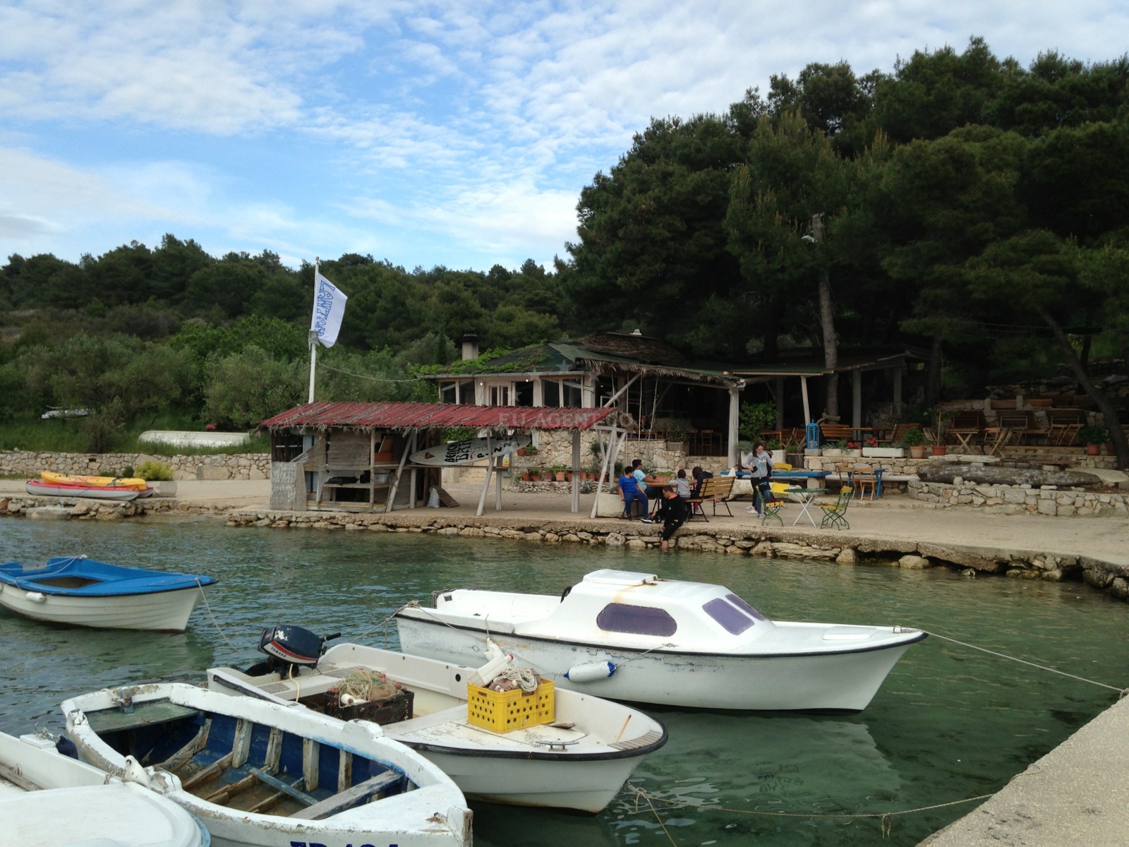 Beach Bar area at Lantana Restaurant, Murter, North Dalmatia, Croatia
