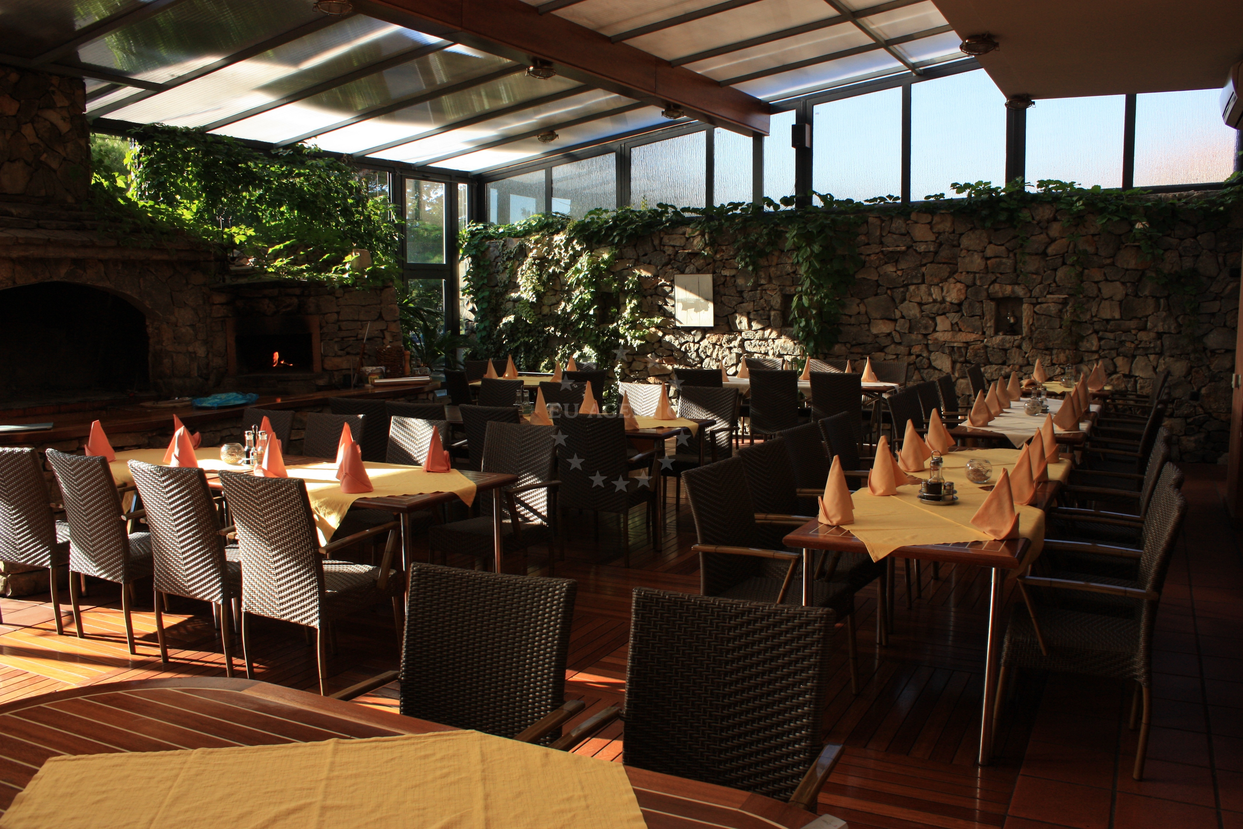 Rebac Restaurant in Murter, North Dalmatia, Croatia, overlooking the marina