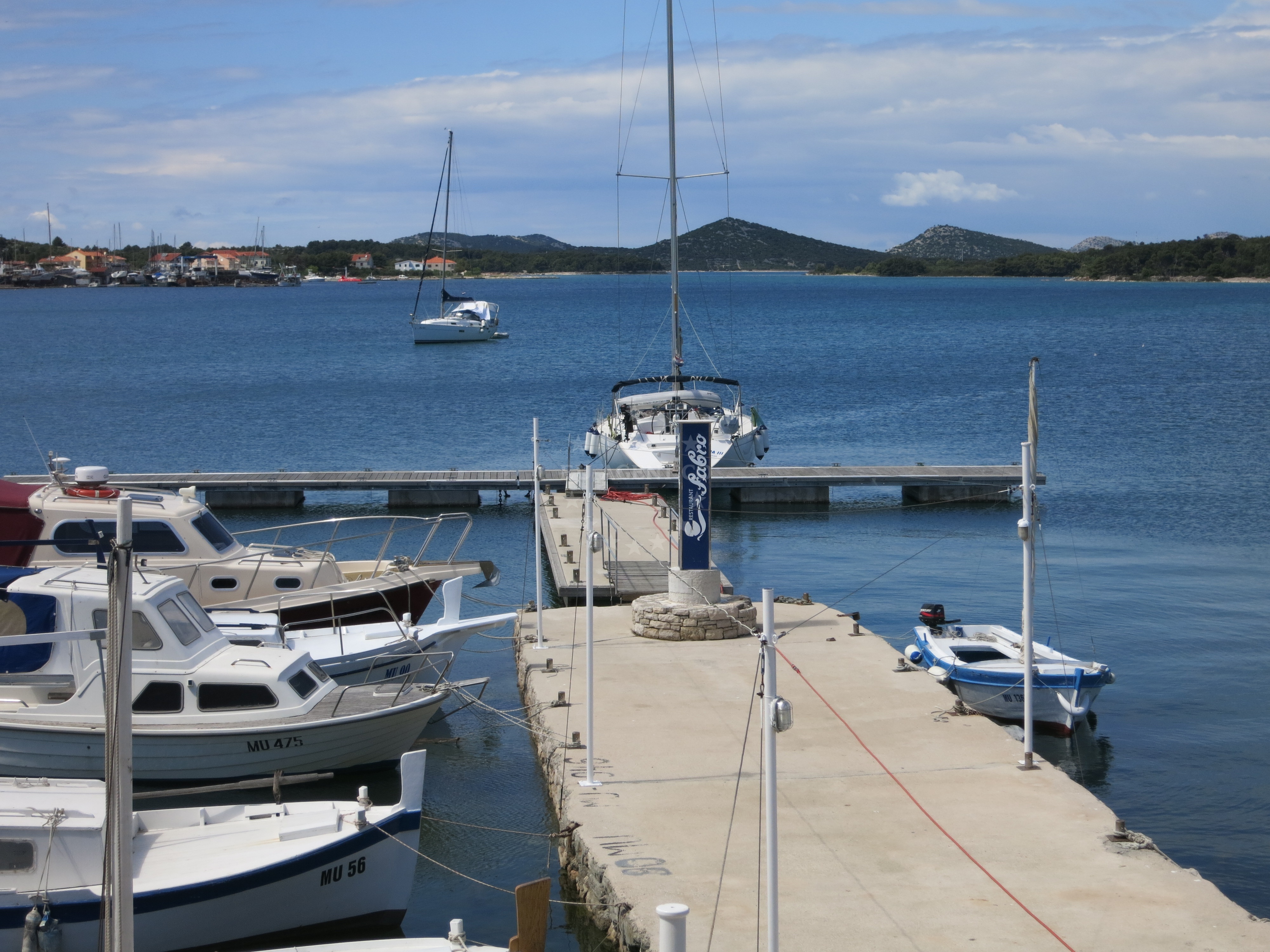 Sea view from Restaurant Fabro, Murter