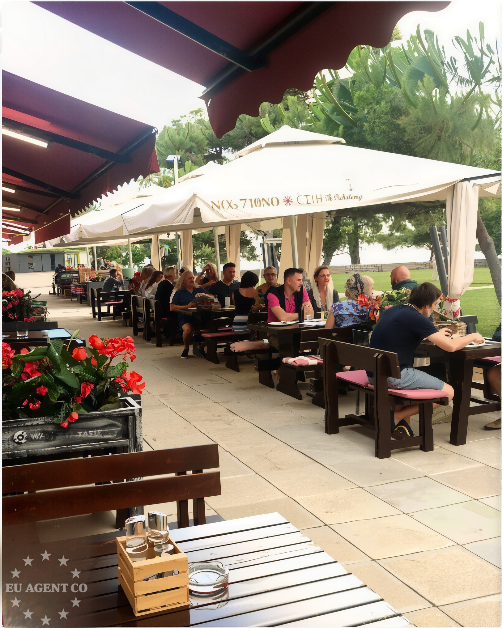 Restaurant in Novigrad, North Dalmatia, Croatia