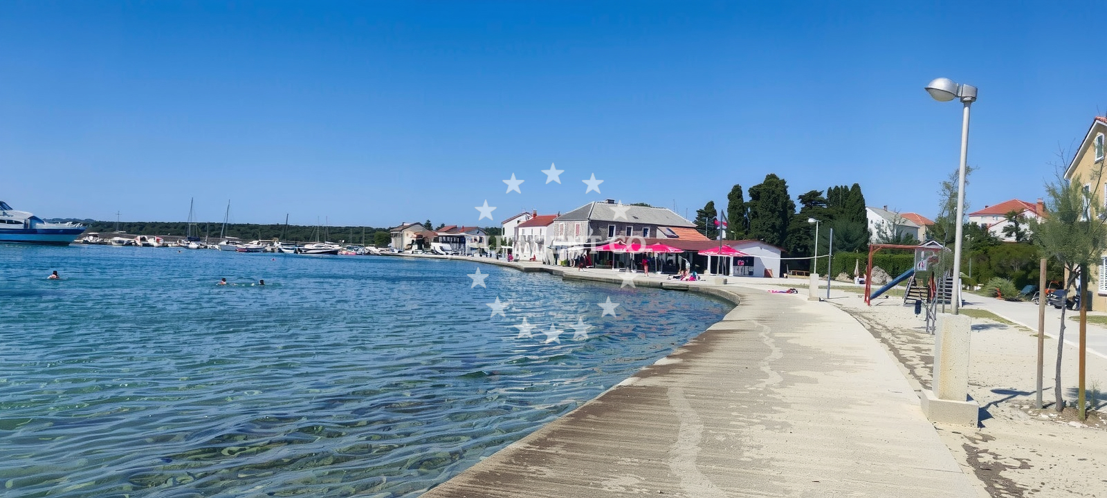 Bocvica Restaurant overlooking the Adriatic Sea on the island of Olib, Croatia
