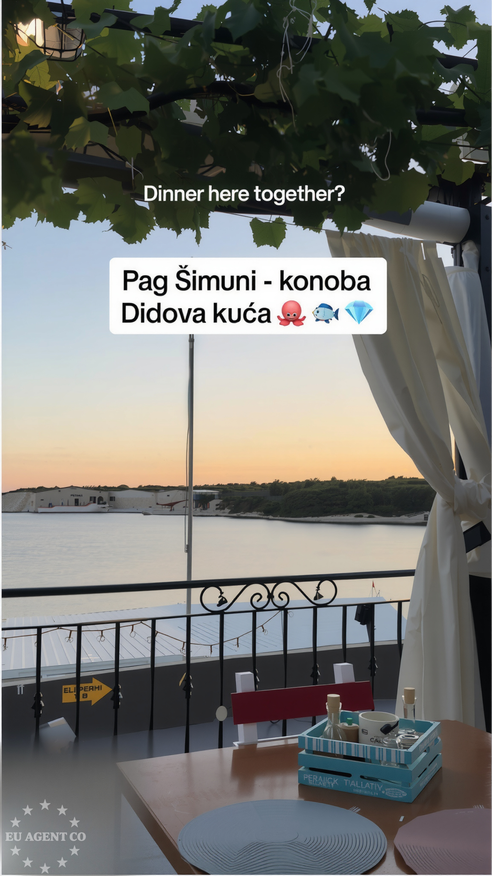 Restaurant in Dinjiska, Pag Island, Croatia