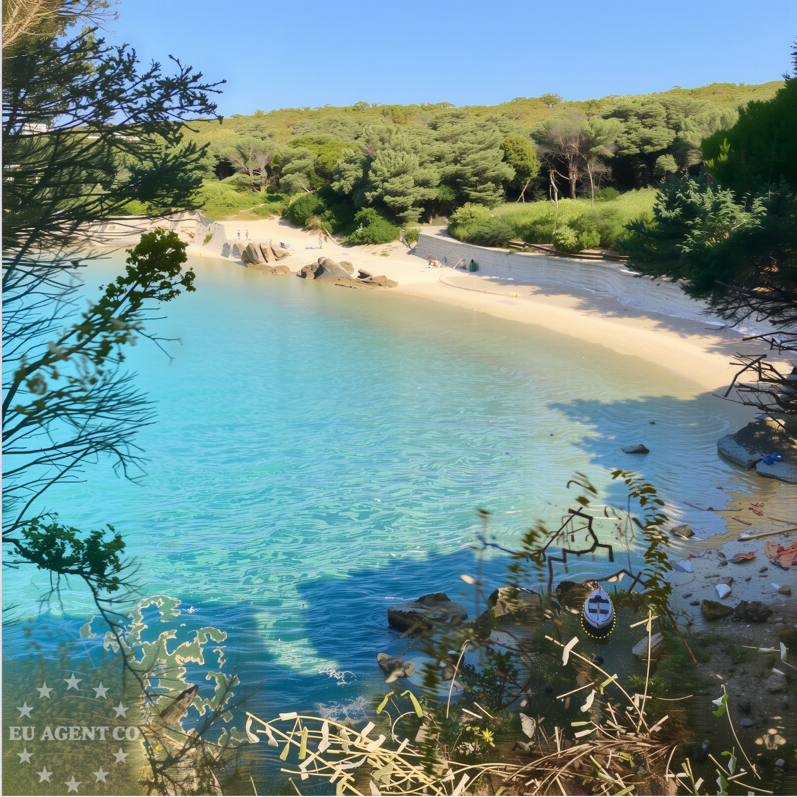 Scenic view of Pag Island from Dudici restaurant
