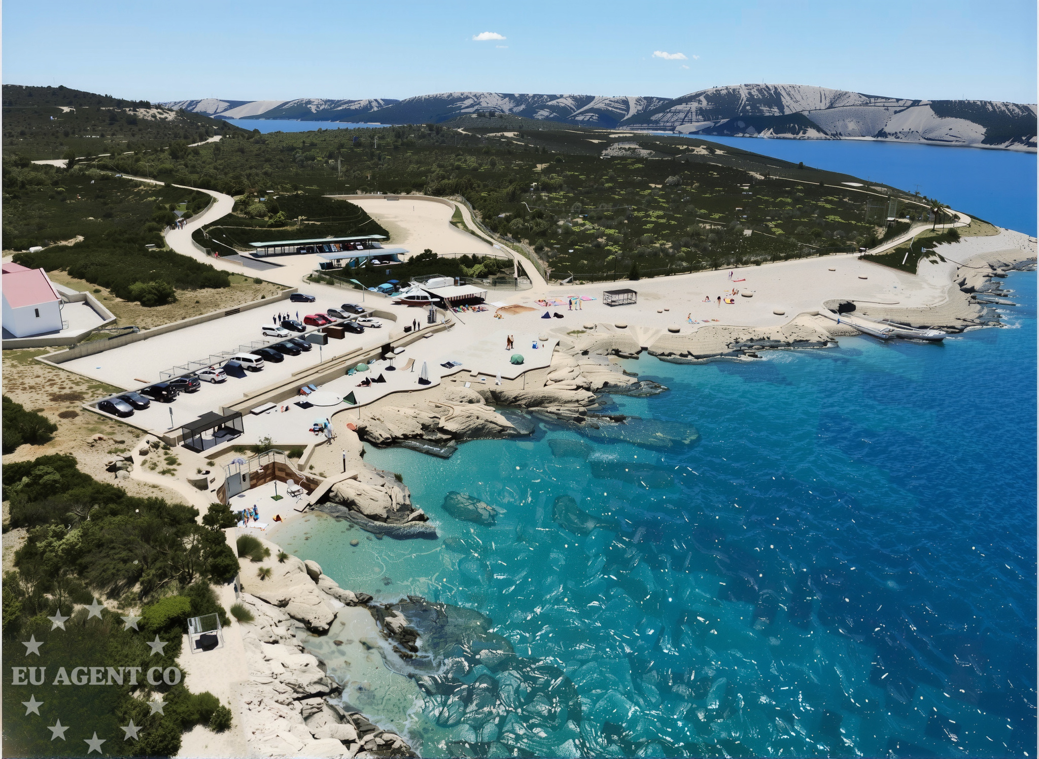 Stara Novalja Restaurant on Pag Island, offering traditional Croatian cuisine with views of the Adriatic Sea