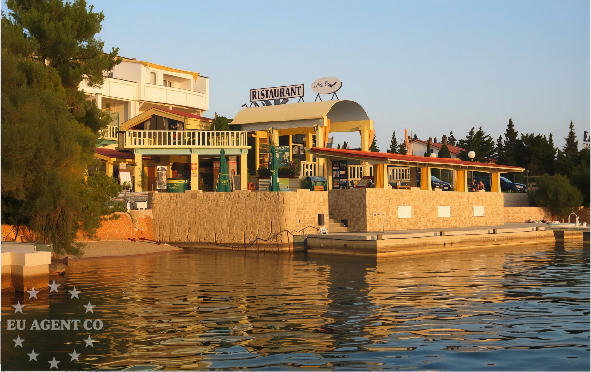 Approach and location view of Restaurant in Restaurant in Stara Novalja on the island Pag, North Dalmatia, Croatia photo 3