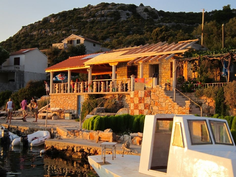 Sunset view from Konoba Landinić terrace, Pasman Island