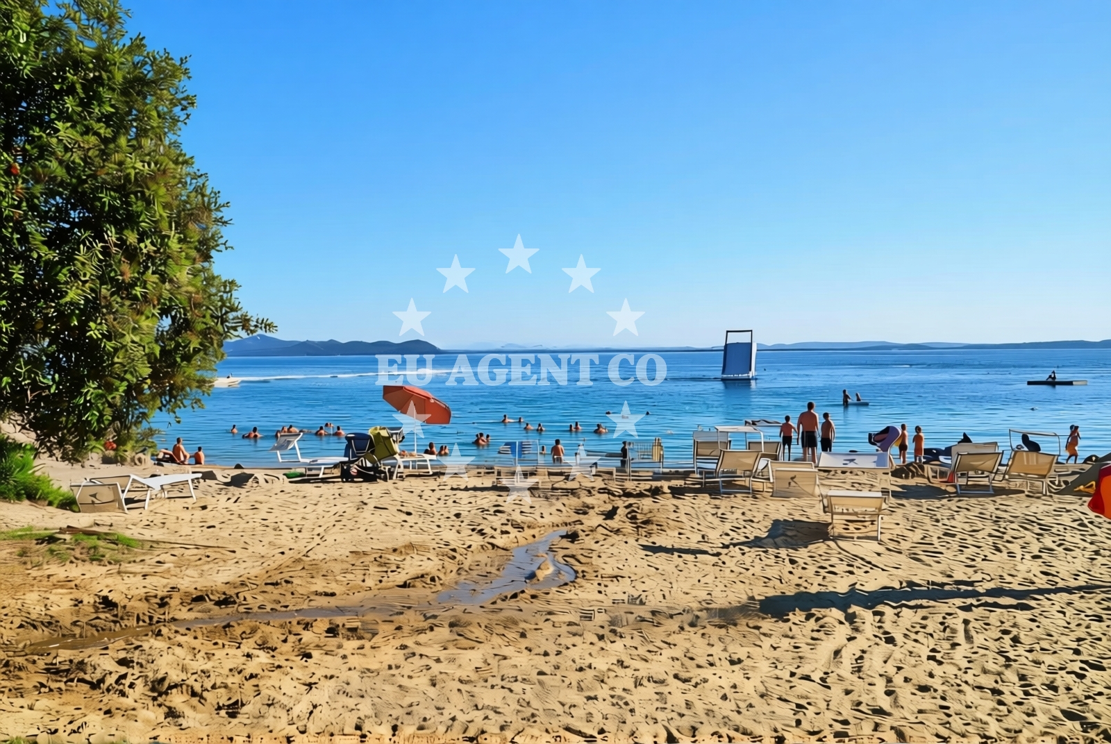 Restaurant in Petrčane, North Dalmatia with views of the Adriatic Sea