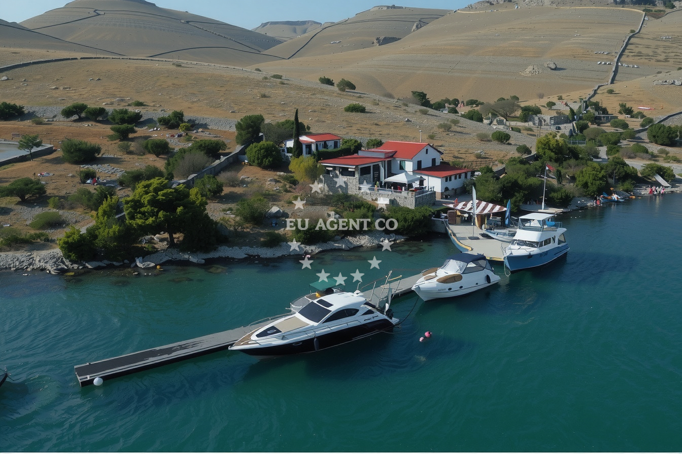 Kliff Restaurant exterior with Adriatic Sea views, Piskera Island