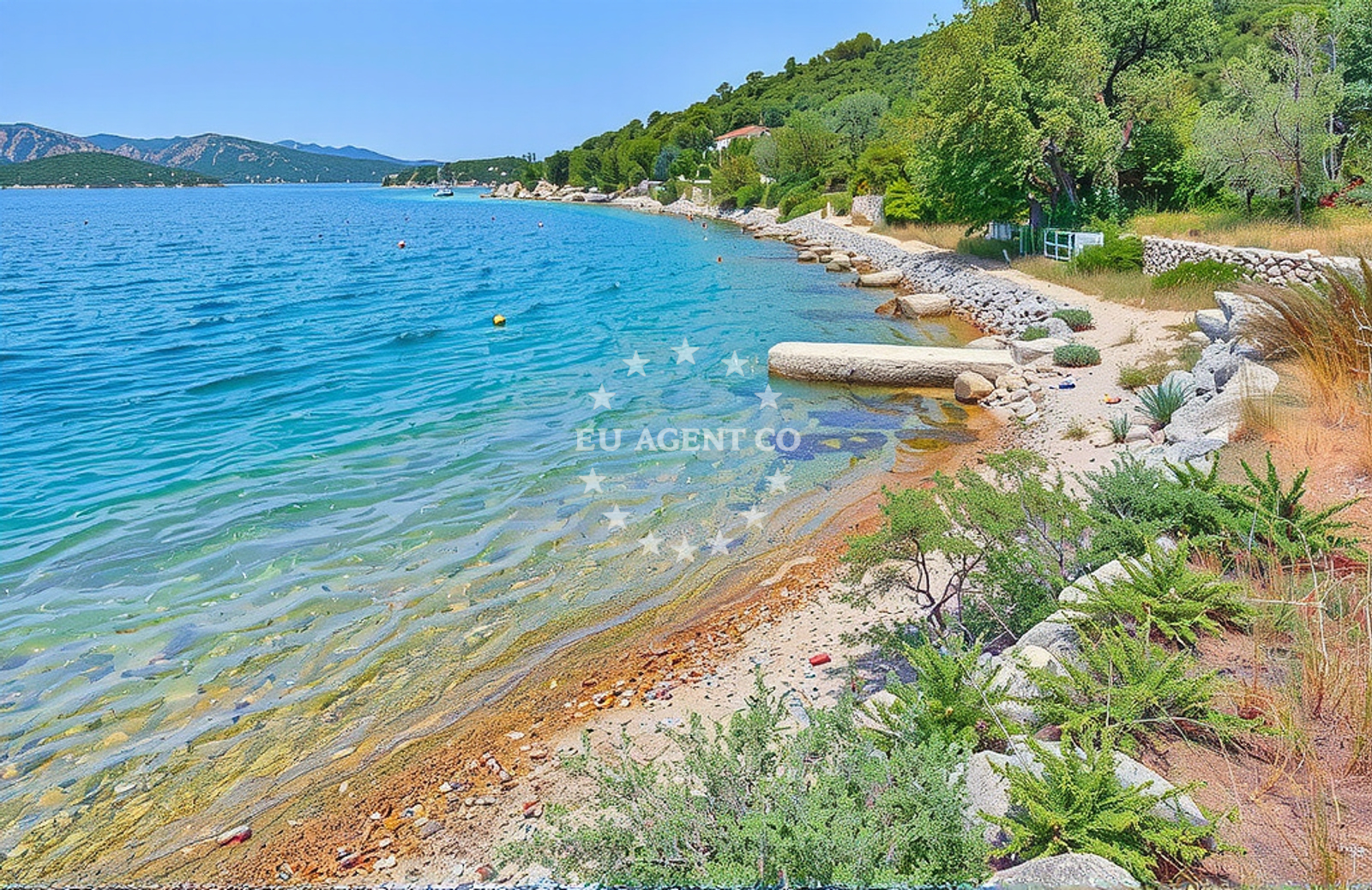 Marina near Mala Rava, Rava, North Dalmatia, Croatia