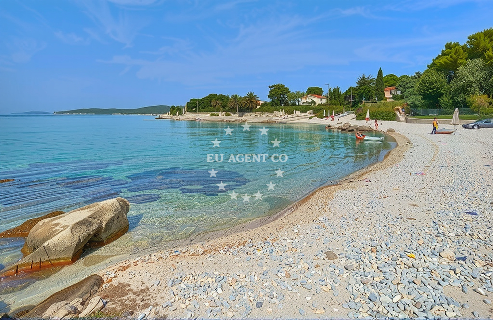 Adriatic Sea view from Konoba Zalic Restaurant in Silba