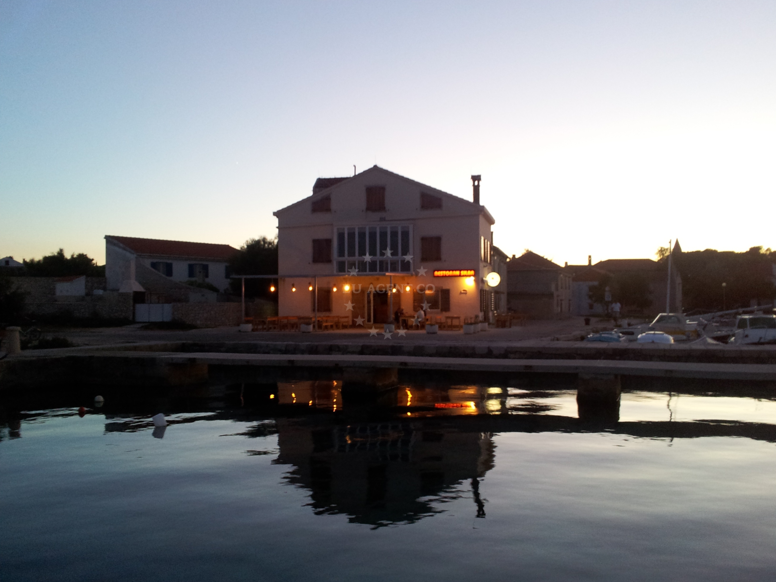 View of Harbour Silba near Restaurant Silba