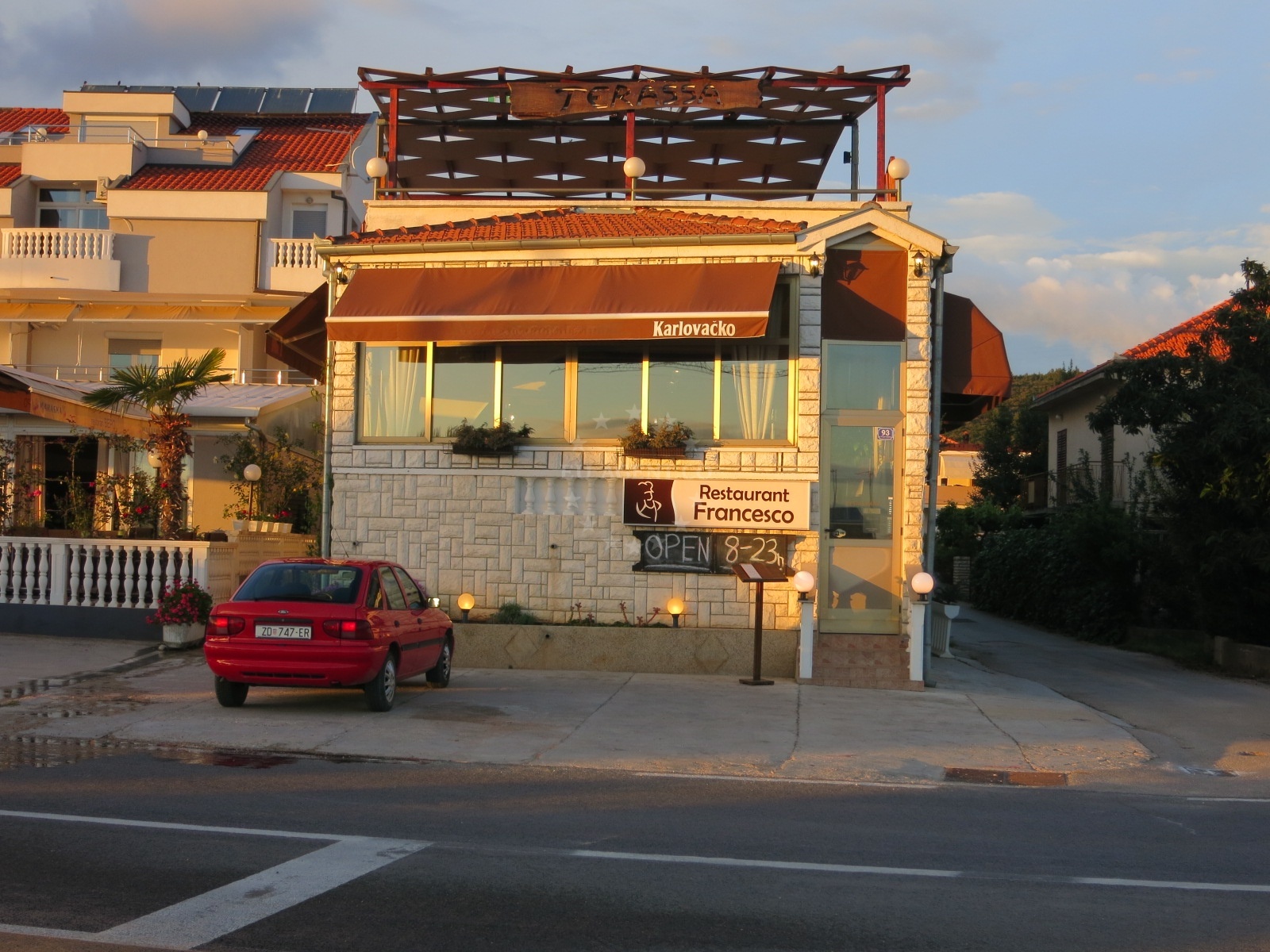 Francesco Restaurant, Sukošan, North Dalmatia, Croatia - waterfront dining with marina views