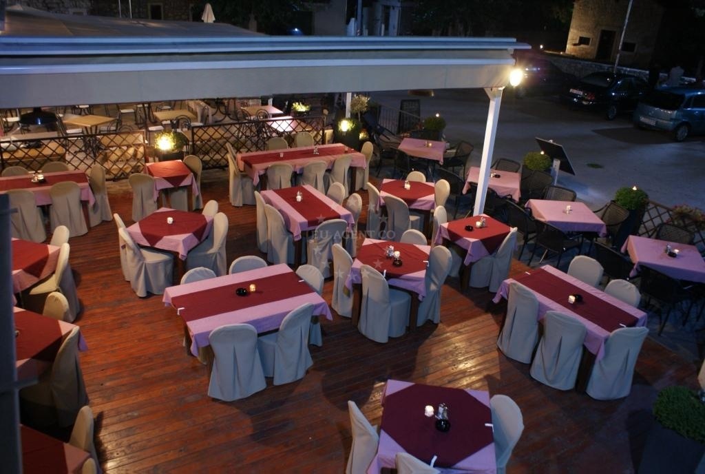View of Sukošan village from Restaurant Piazzetta