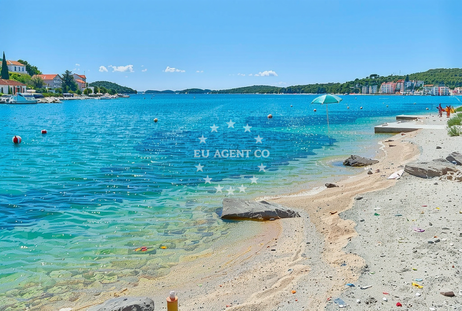 Coastal landscape of Tisno, North Dalmatia, Croatia