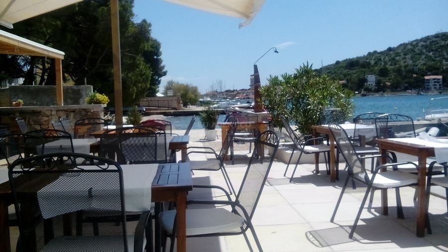 Yacht quay at Restaurant Prova, Tisno