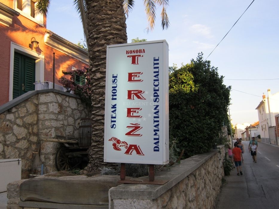Tereza Restaurant courtyard in Tisno, North Dalmatia, Croatia