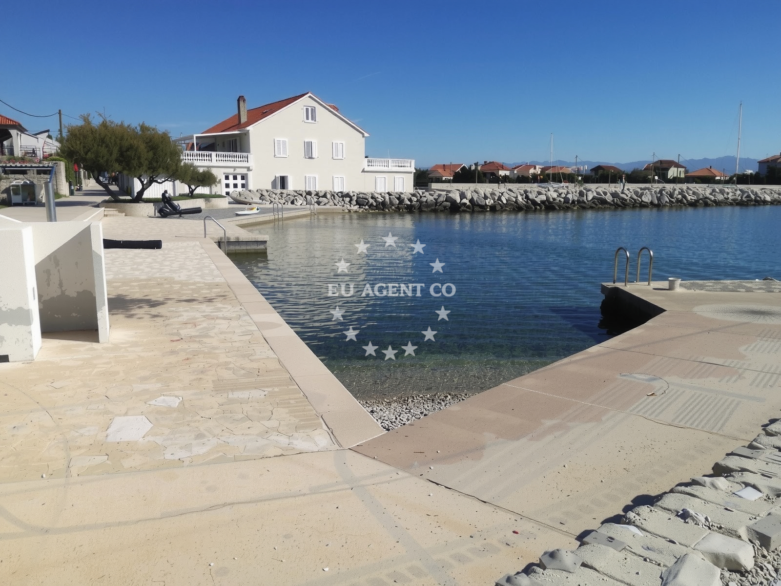 Marina Preko, Ugljan, North Dalmatia, Croatia, with boats docked