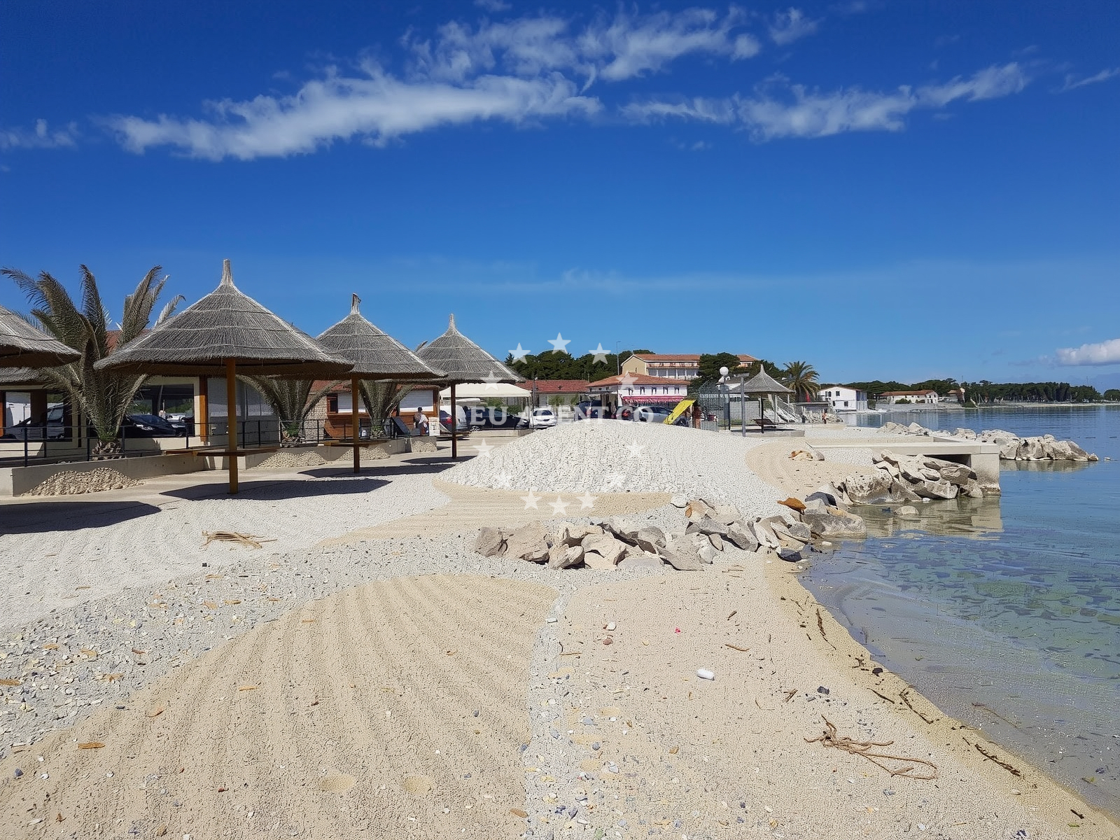 Scenic view of Ugljan island from Kaleta Restaurant