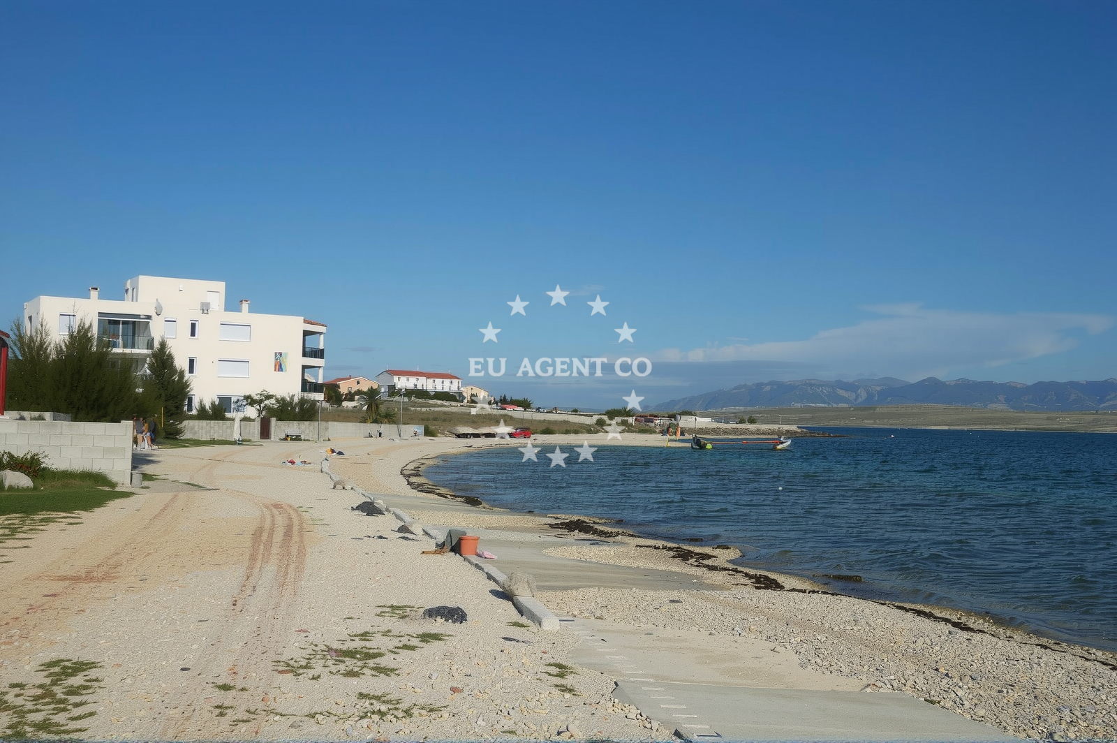 Traditional restaurant on the island of Vir, North Dalmatia, overlooking the Adriatic Sea