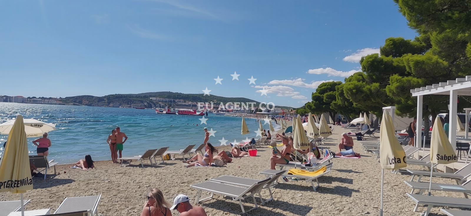 Sea view from Arausa Restaurant, Vodice, North Dalmatia
