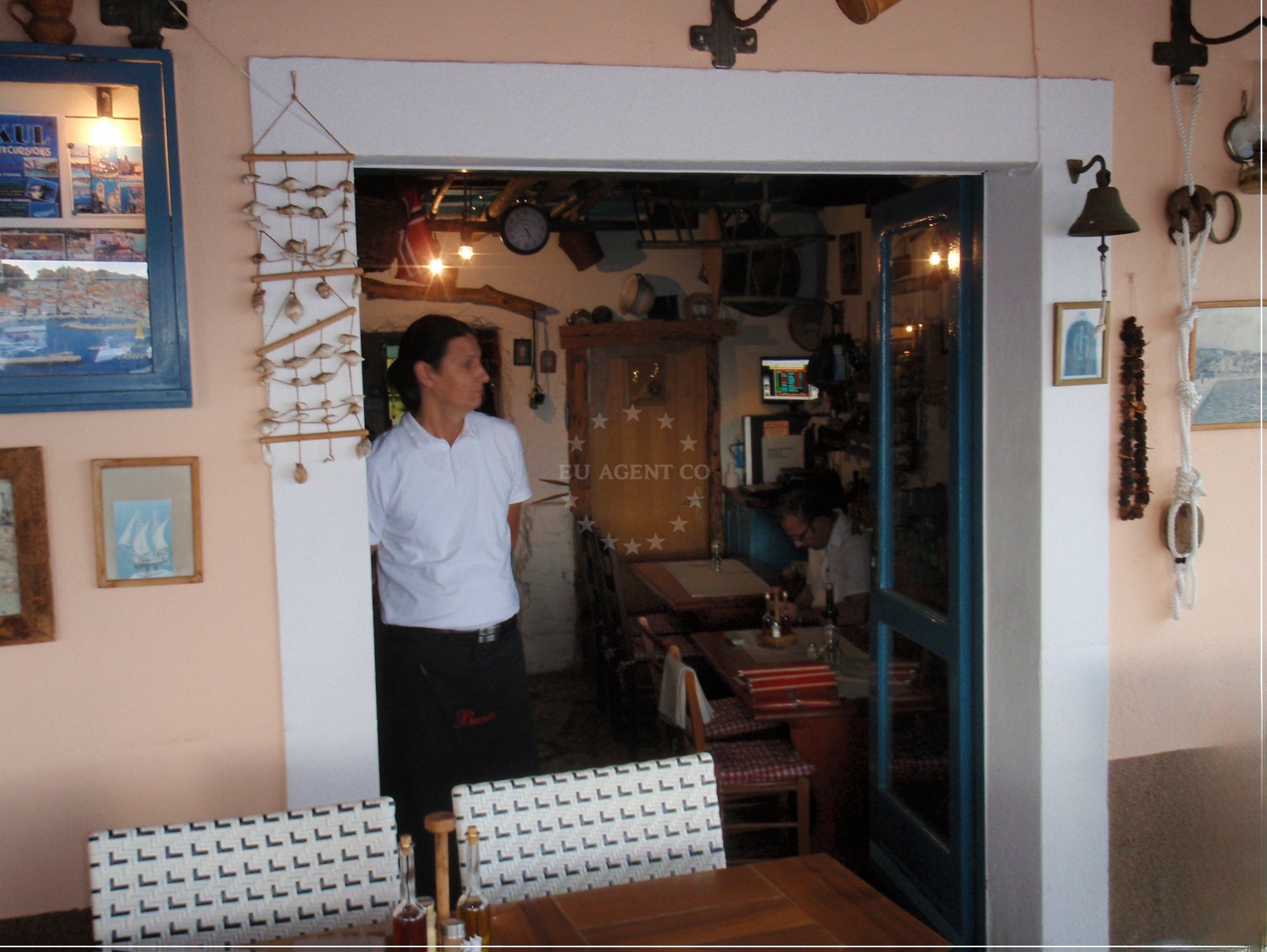 Dining area with harbor views at Burin Restaurant, Vodice