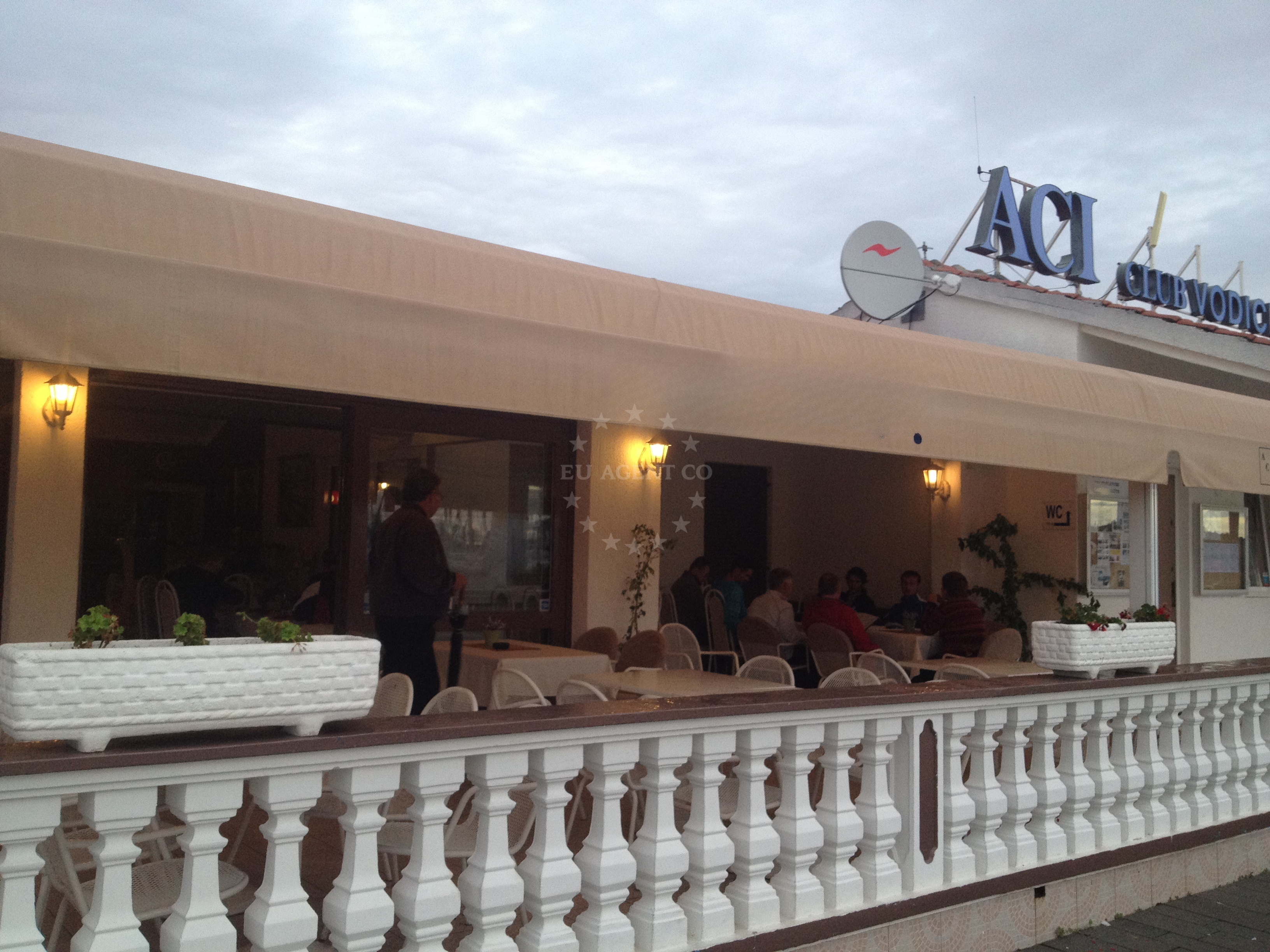Leut Restaurant in Vodice, North Dalmatia, Croatia with a view of the Adriatic Sea