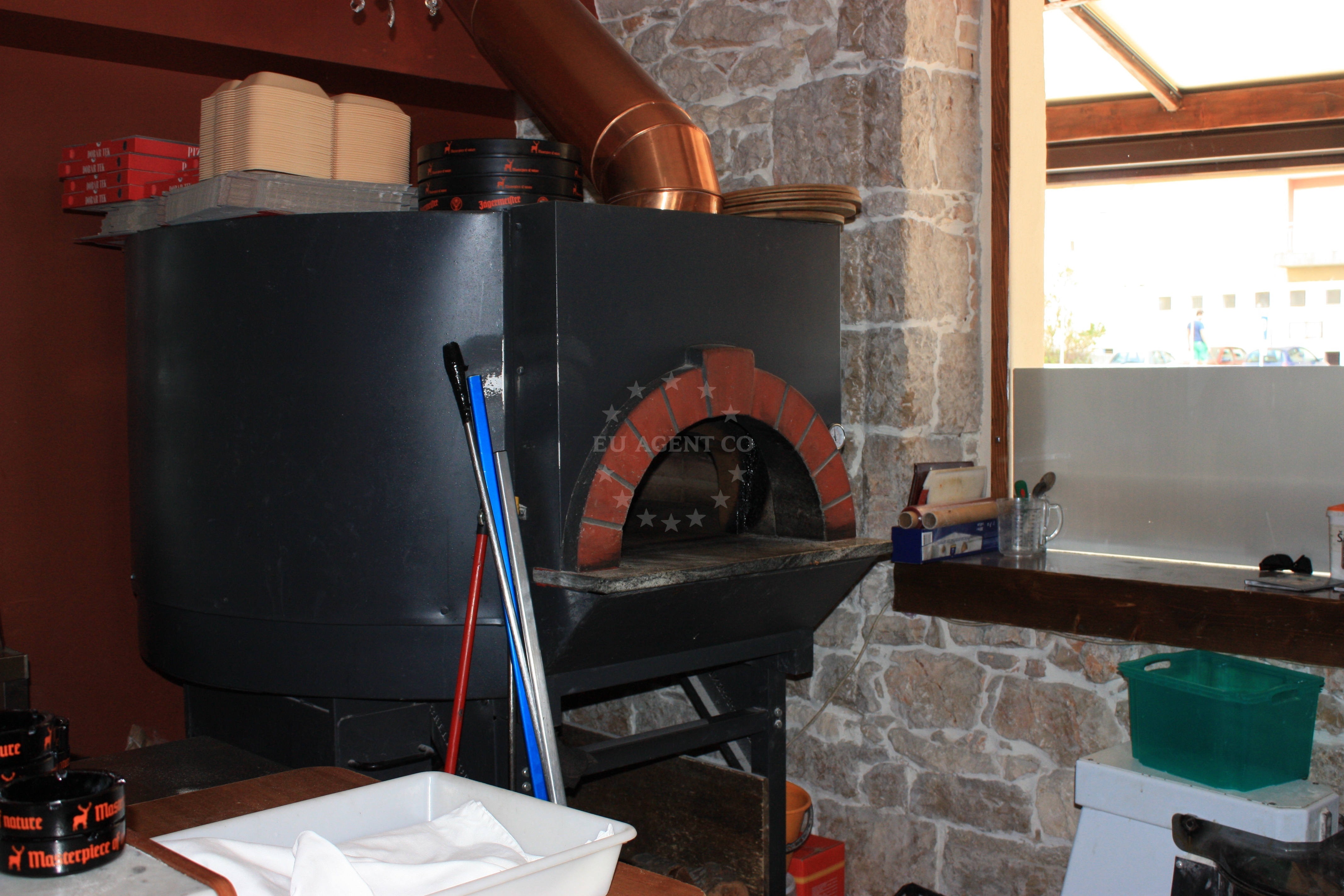 Dining area at Giardin Restaurant with views of Zadar's coastline